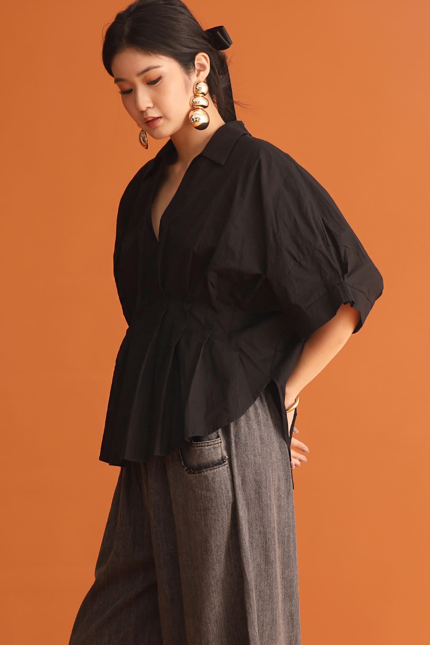 CHOSEN - Rebel Muse Pleated Top