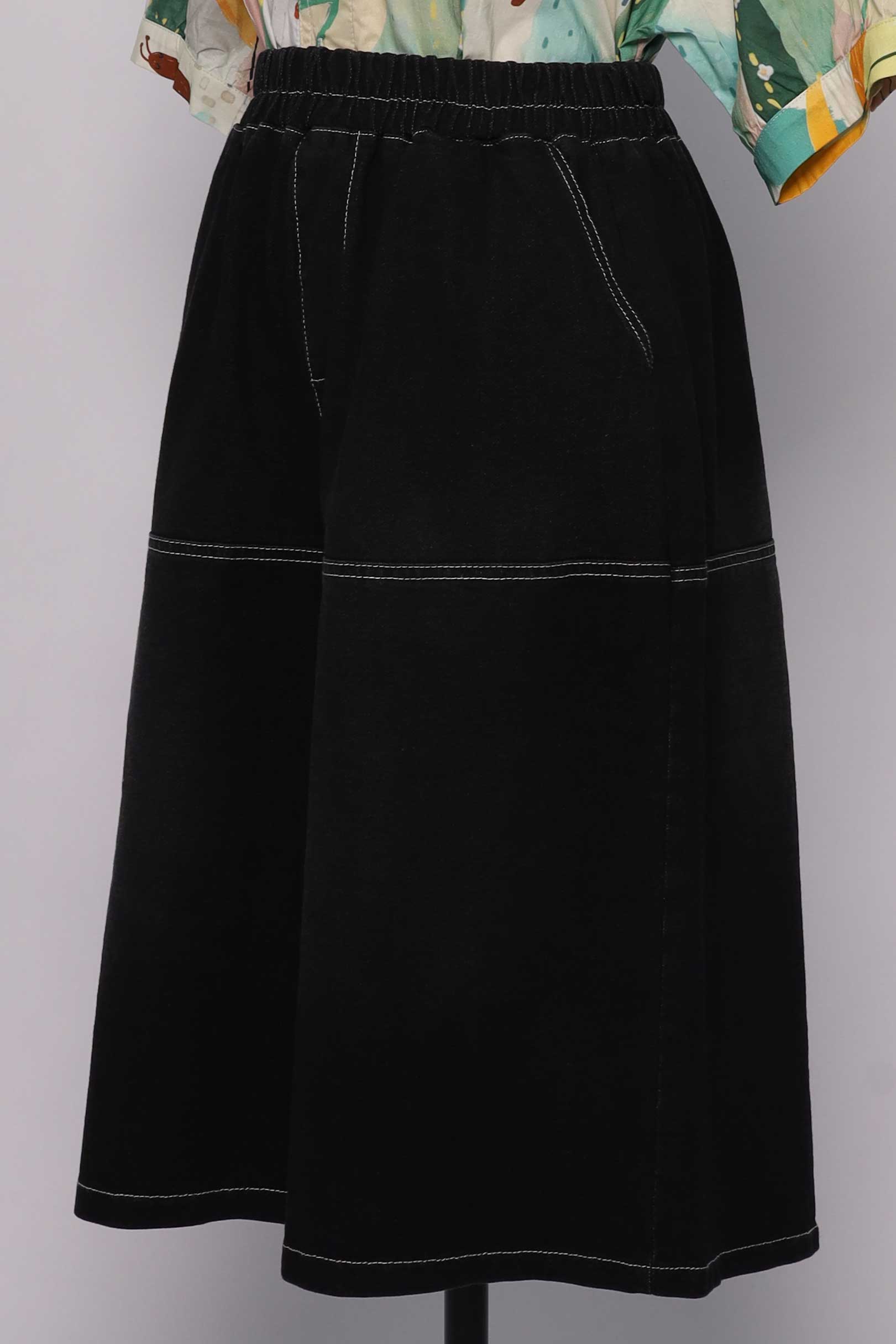 PO - Rex Denim Culottes in Black