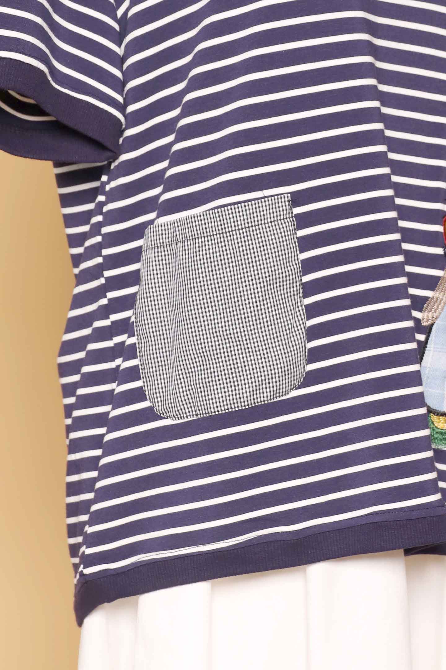 PO - Ribbon Cat Stripes Top