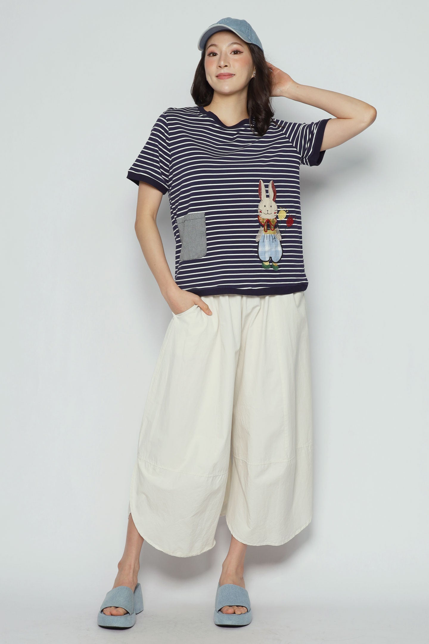 Ribbon Rabbit Stripes Top