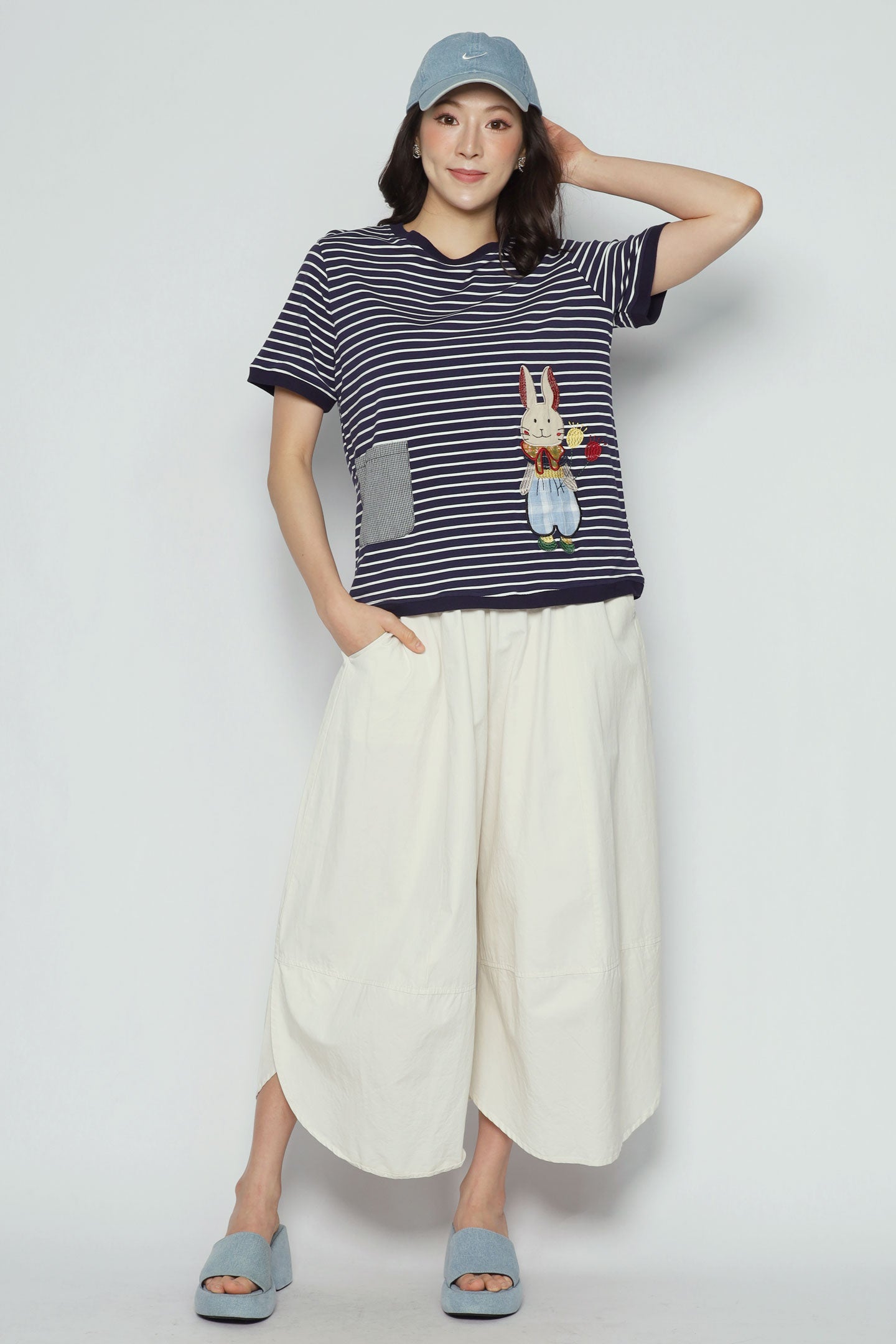 Ribbon Rabbit Stripes Top