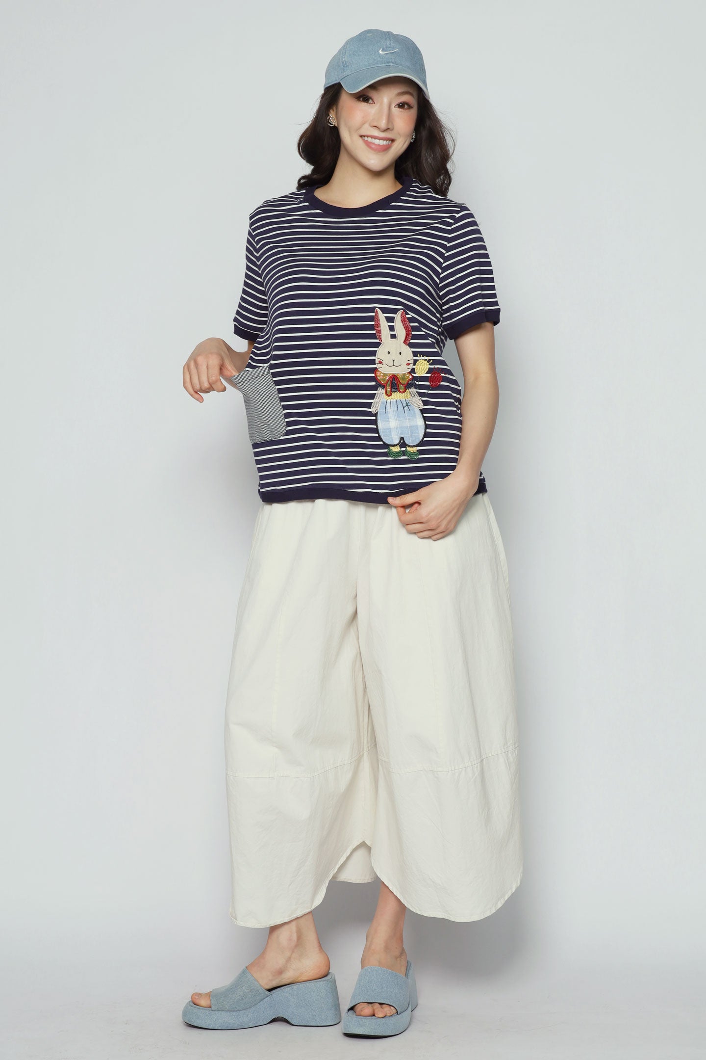 Ribbon Rabbit Stripes Top