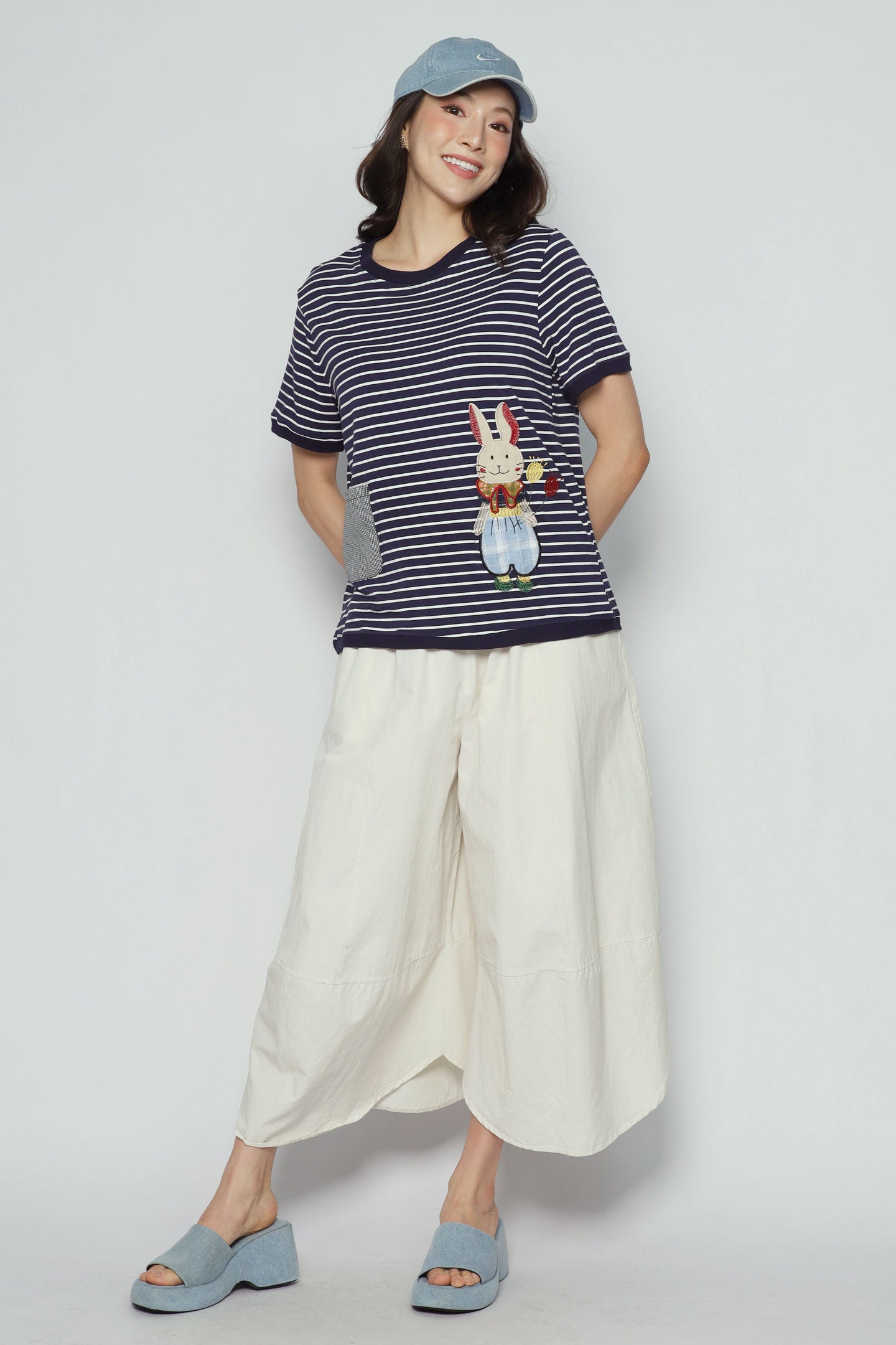 Ribbon Rabbit Stripes Top