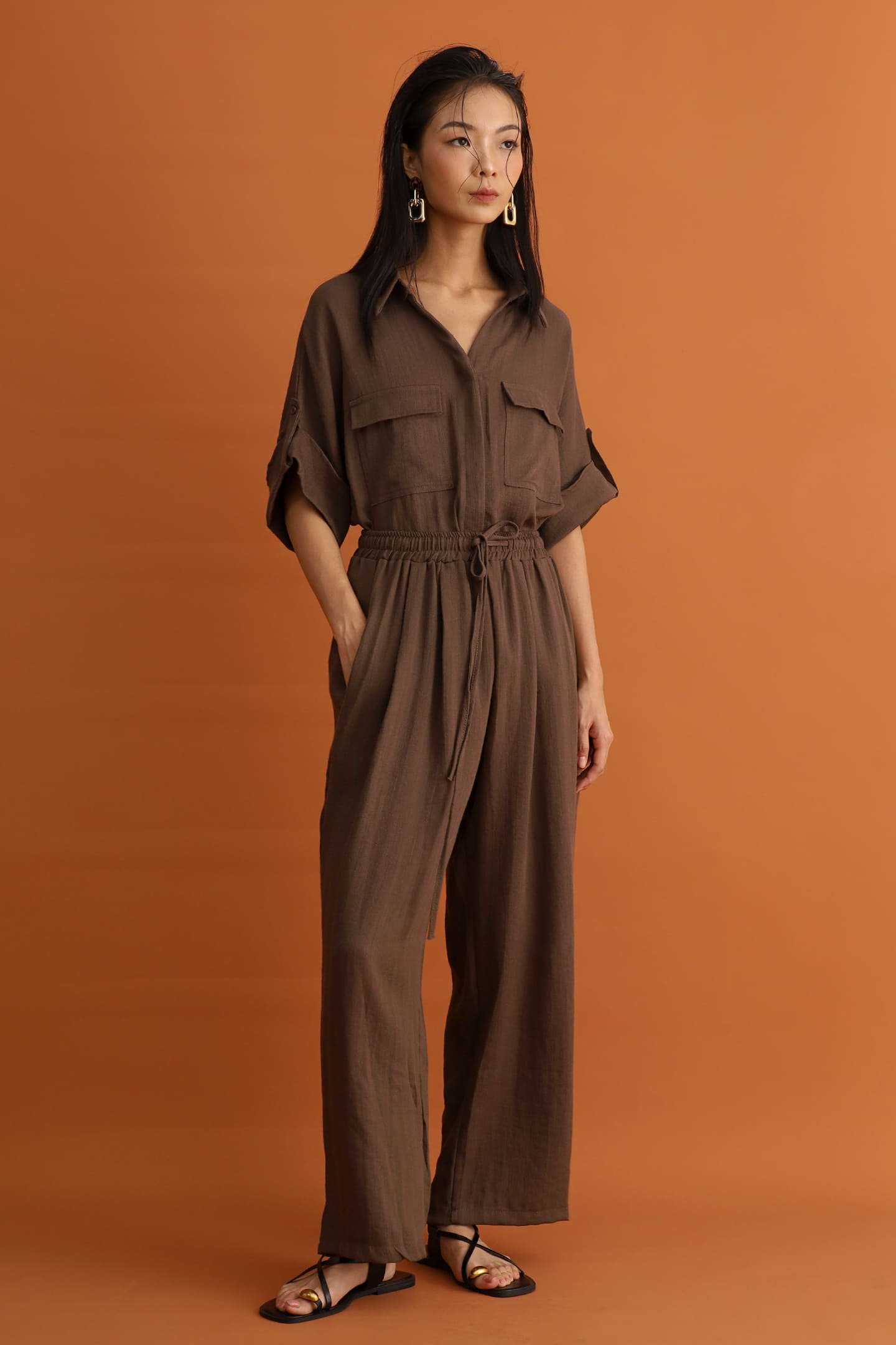 CHOSEN - Rio Pants in Cocoa Brown