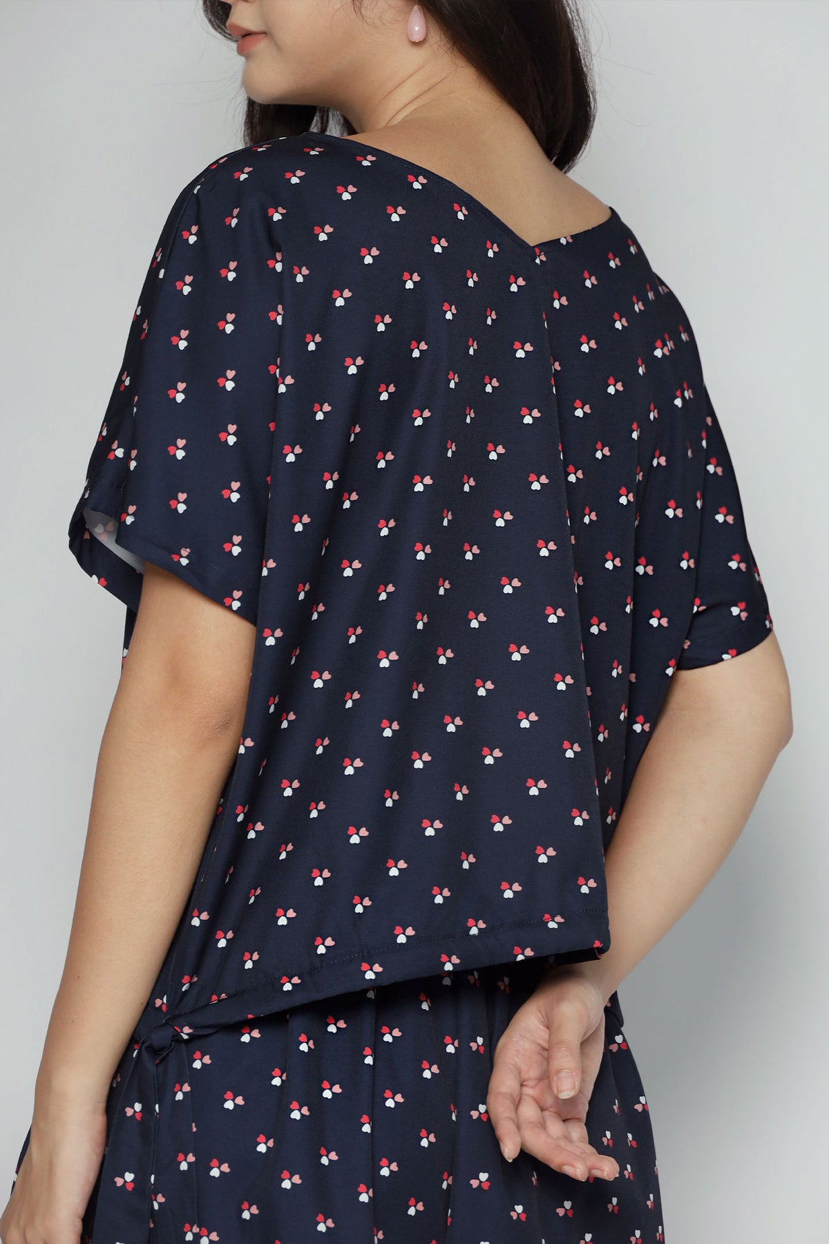 Ririsu Reversible Top in Trio Heart