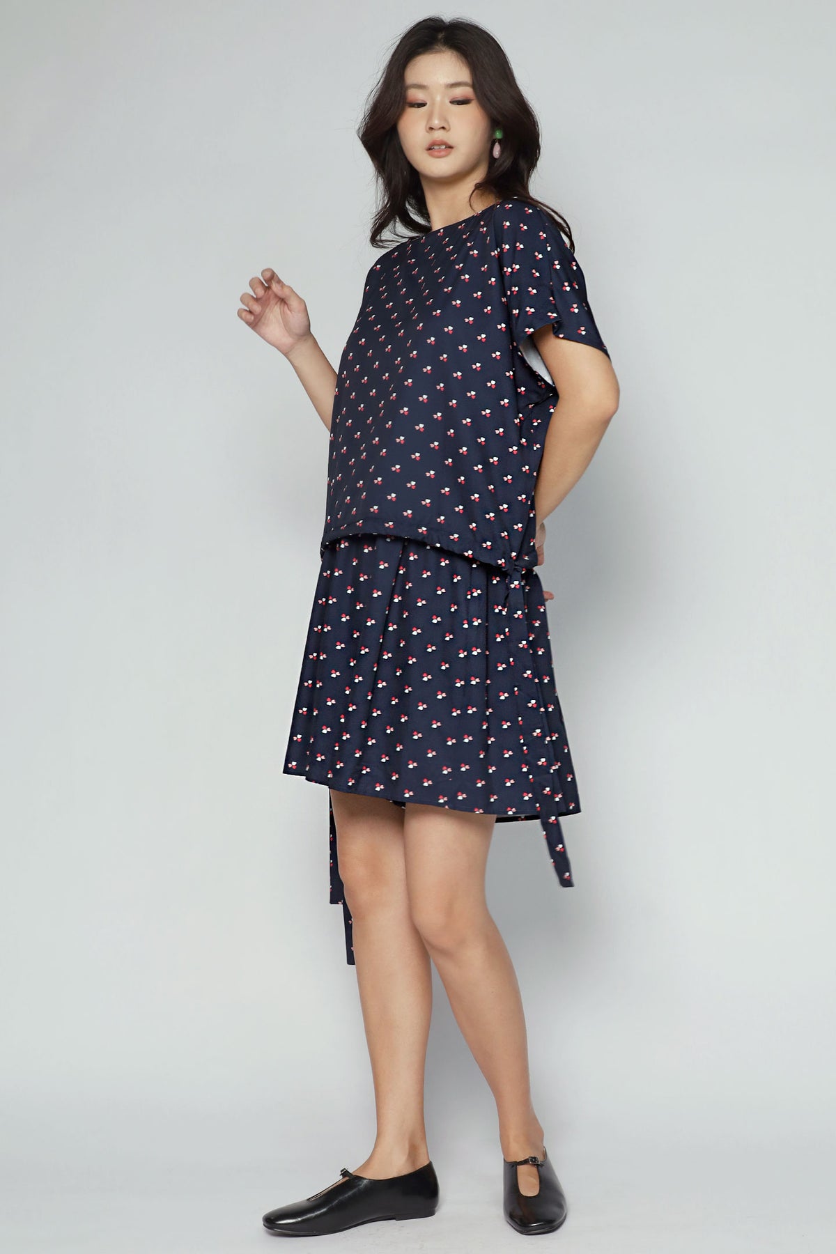 Ririsu Reversible Top in Trio Heart