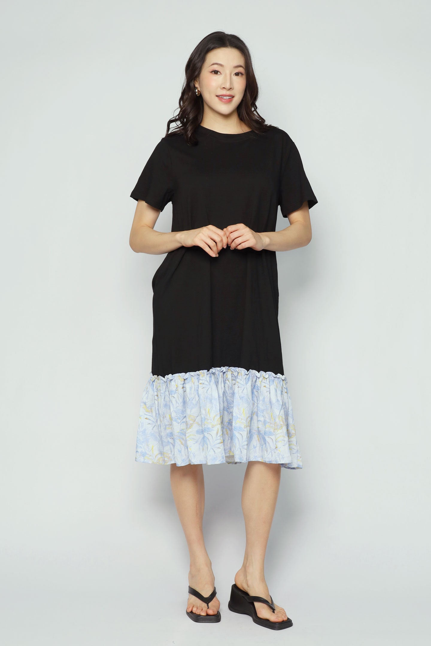 Robyn Dress in Blue Floret