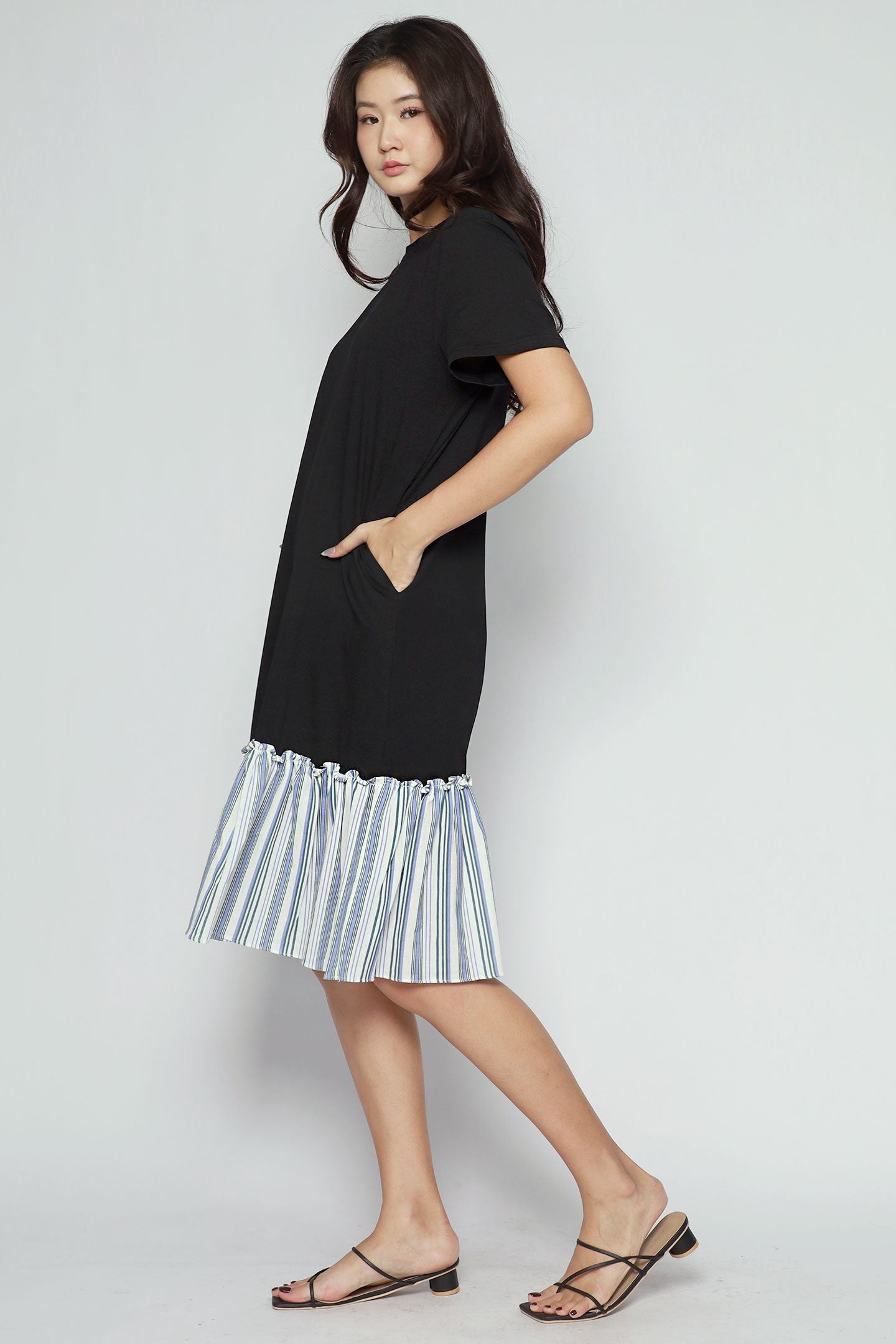 Robyn Dress in Seabreeze Stripe