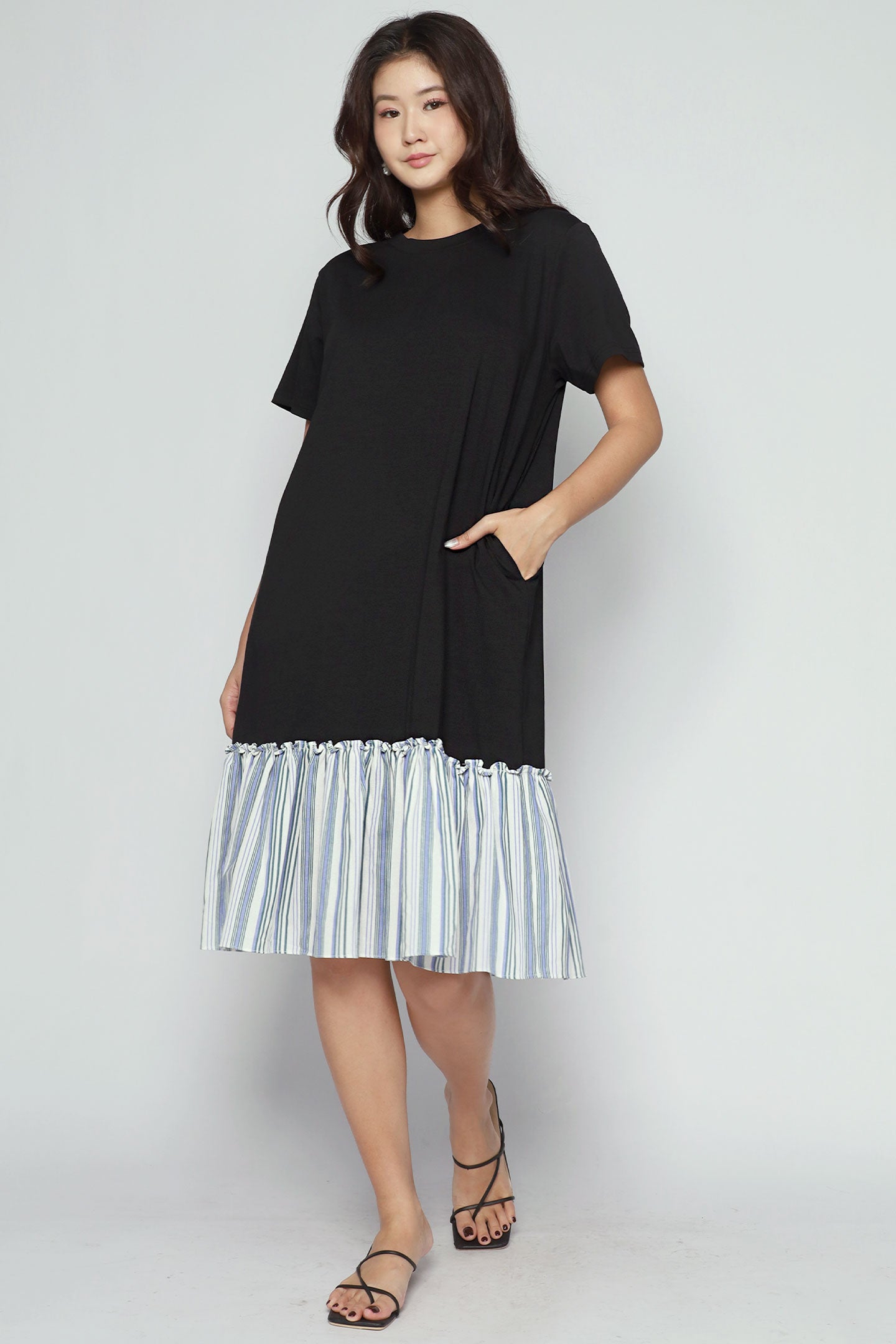 Robyn Dress in Seabreeze Stripe