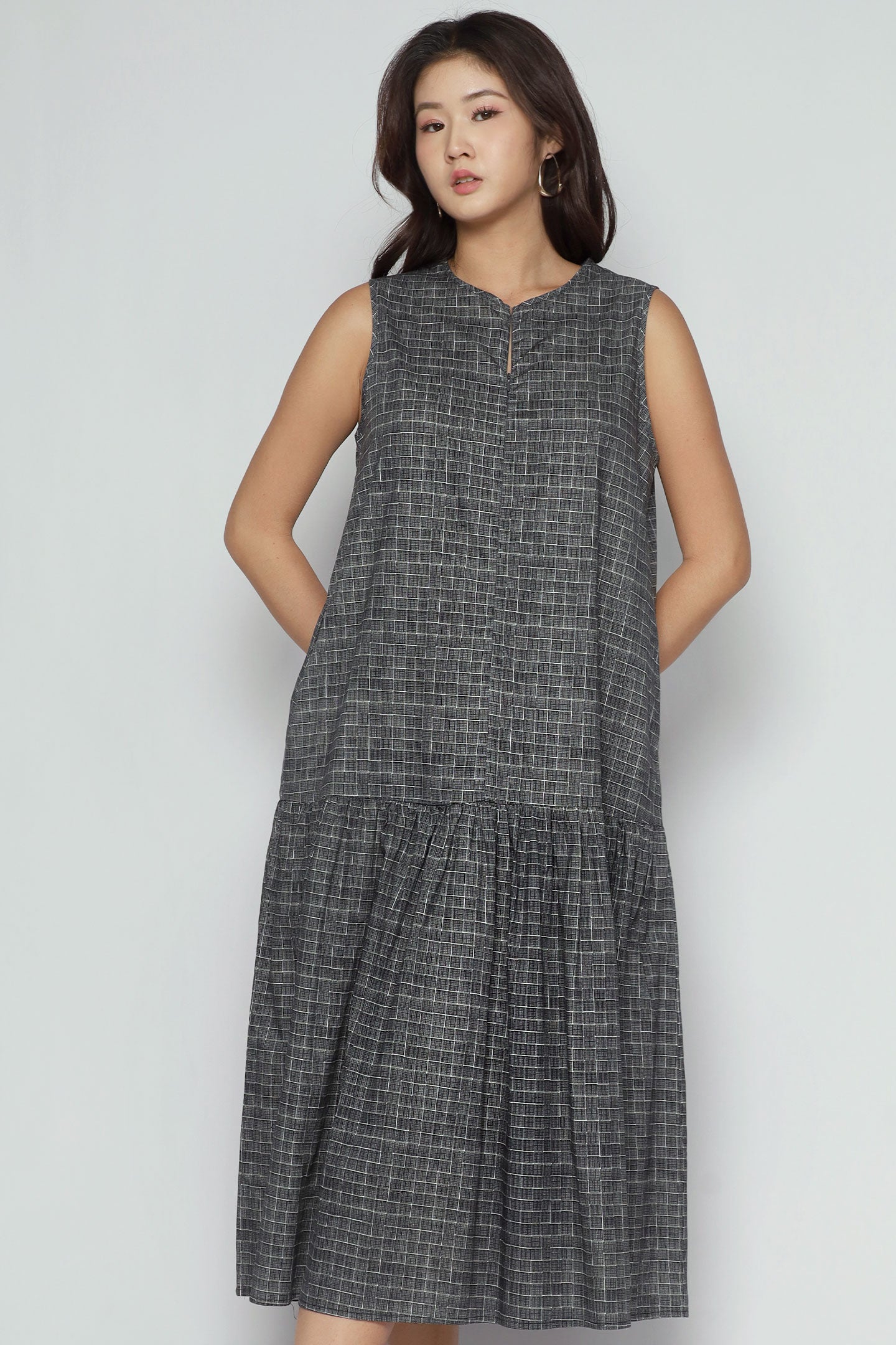 Romy Dress in City Grid