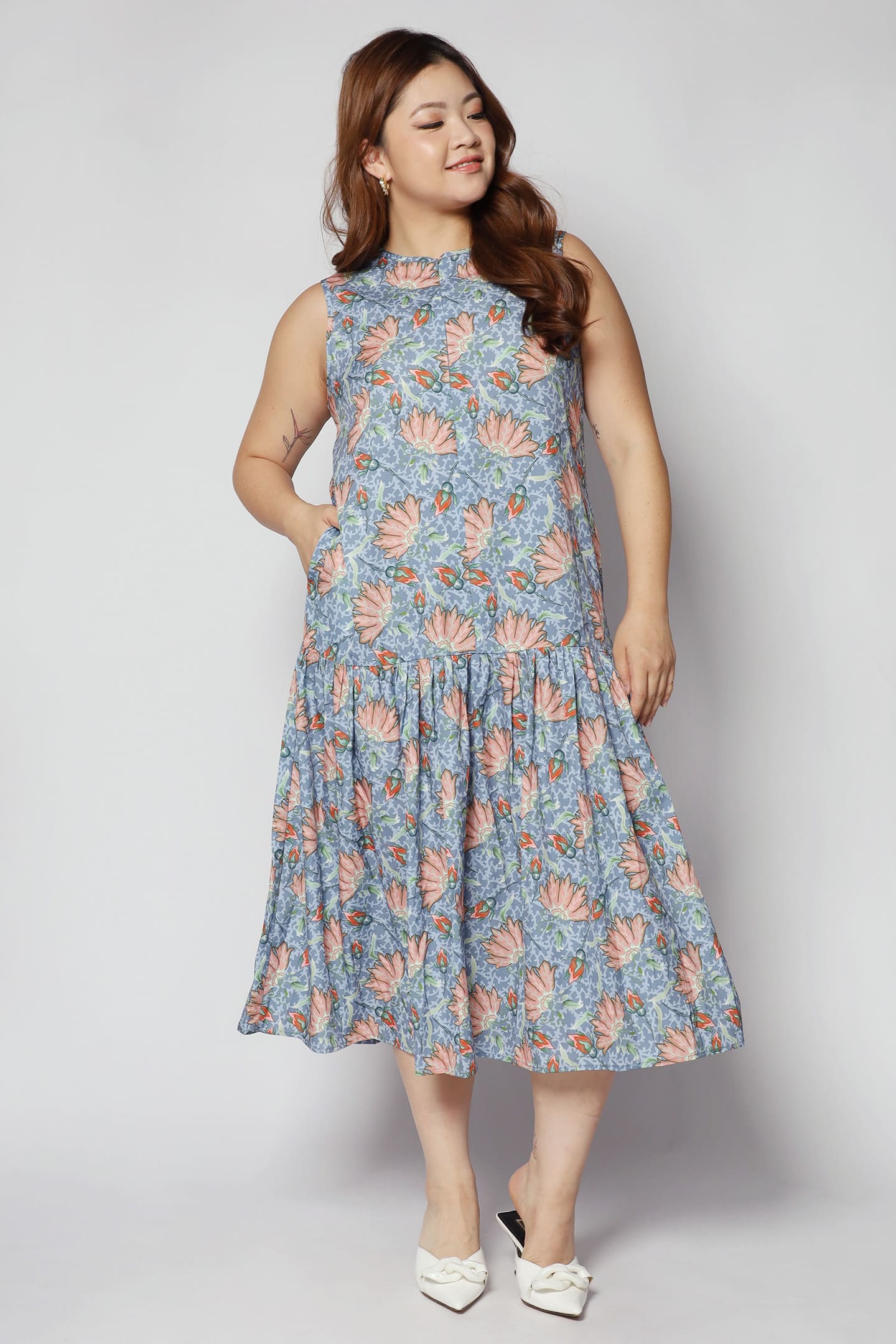 Romy Dress in Fan Floral