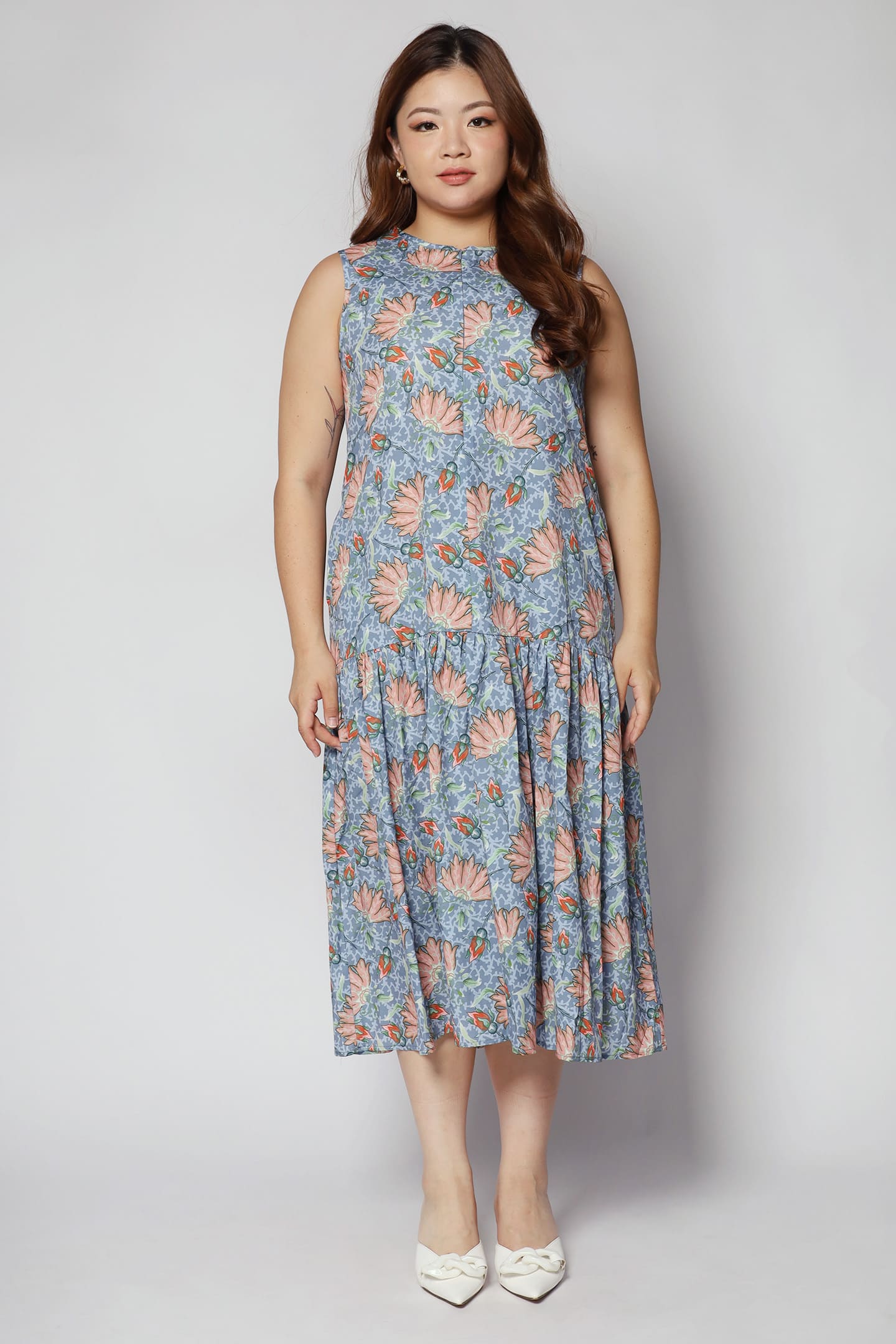 Romy Dress in Fan Floral