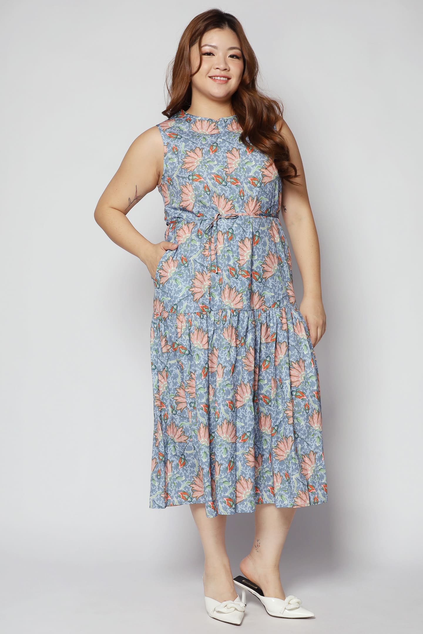 Romy Dress in Fan Floral