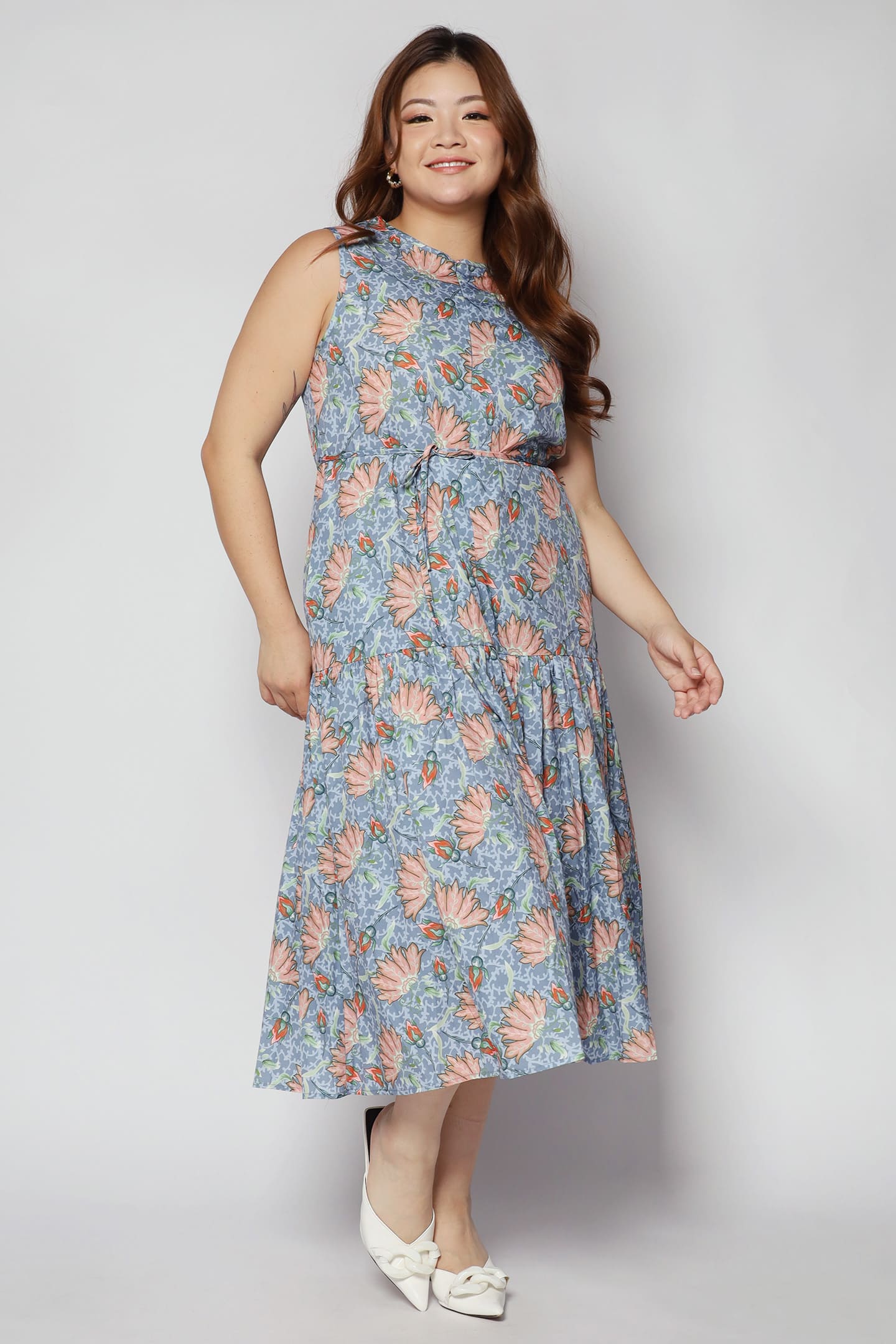 Romy Dress in Fan Floral