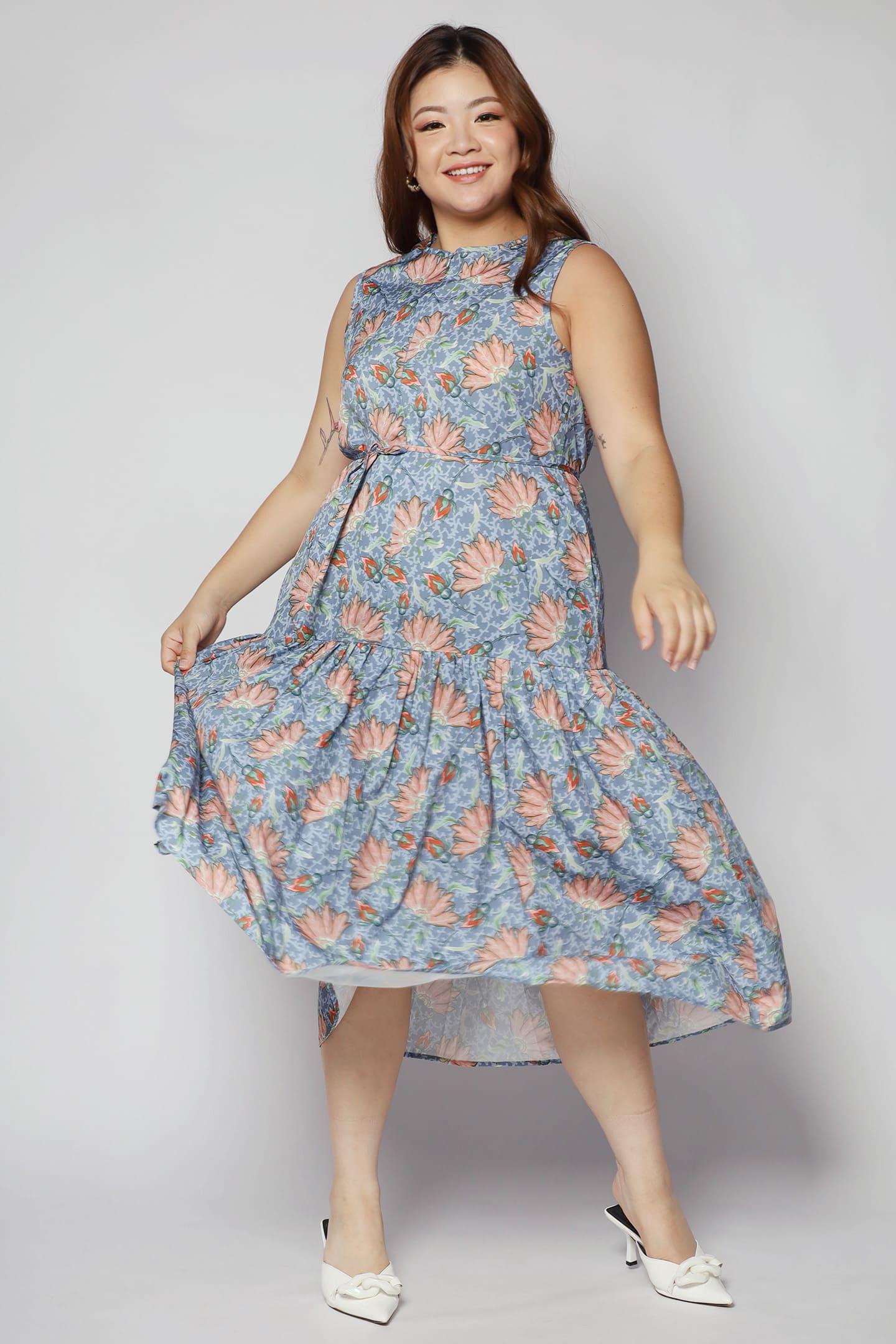 Romy Dress in Fan Floral