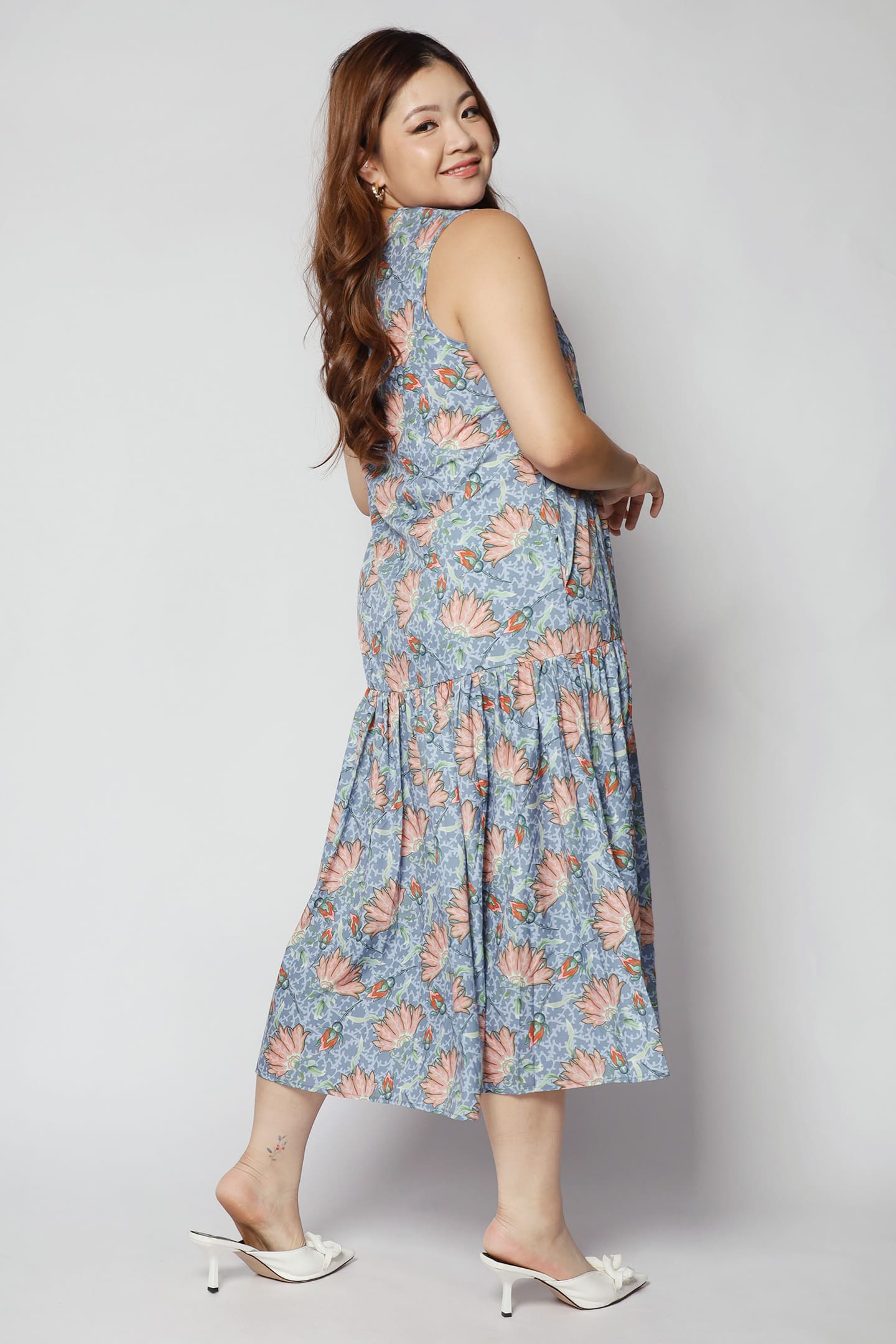 Romy Dress in Fan Floral