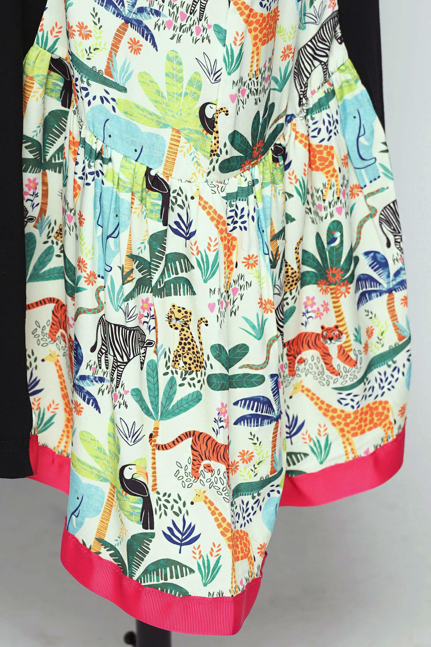 PO - Roselle Cold Shoulder Dress in Animal Jungle