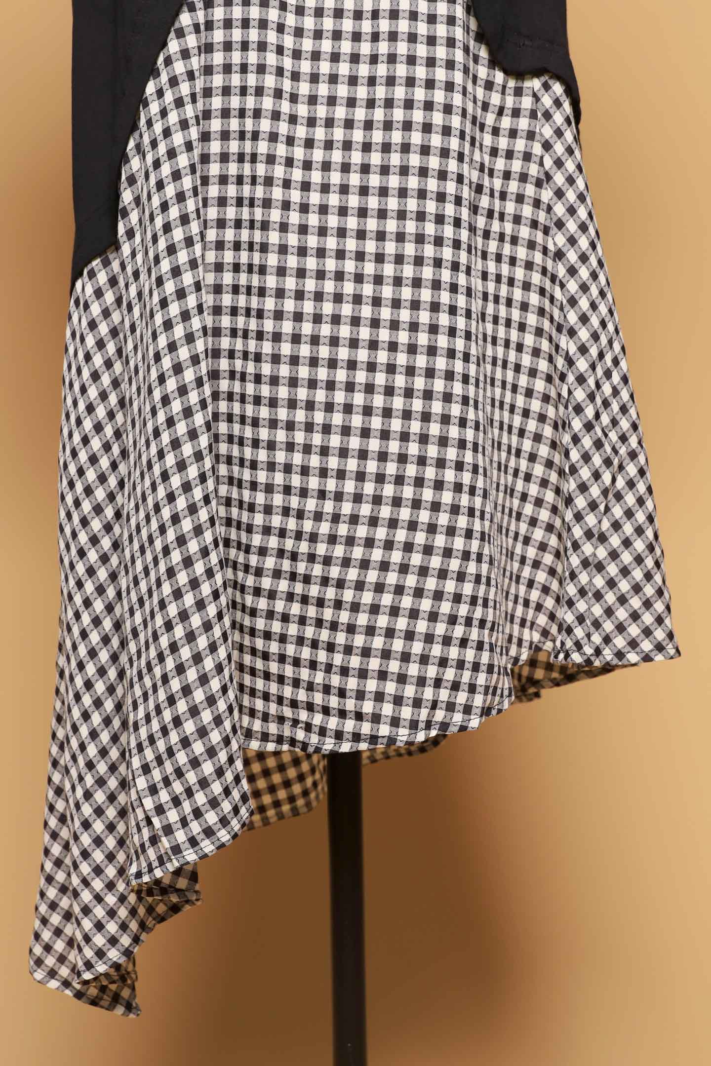 PO - Roslind Floral Checkered Dress