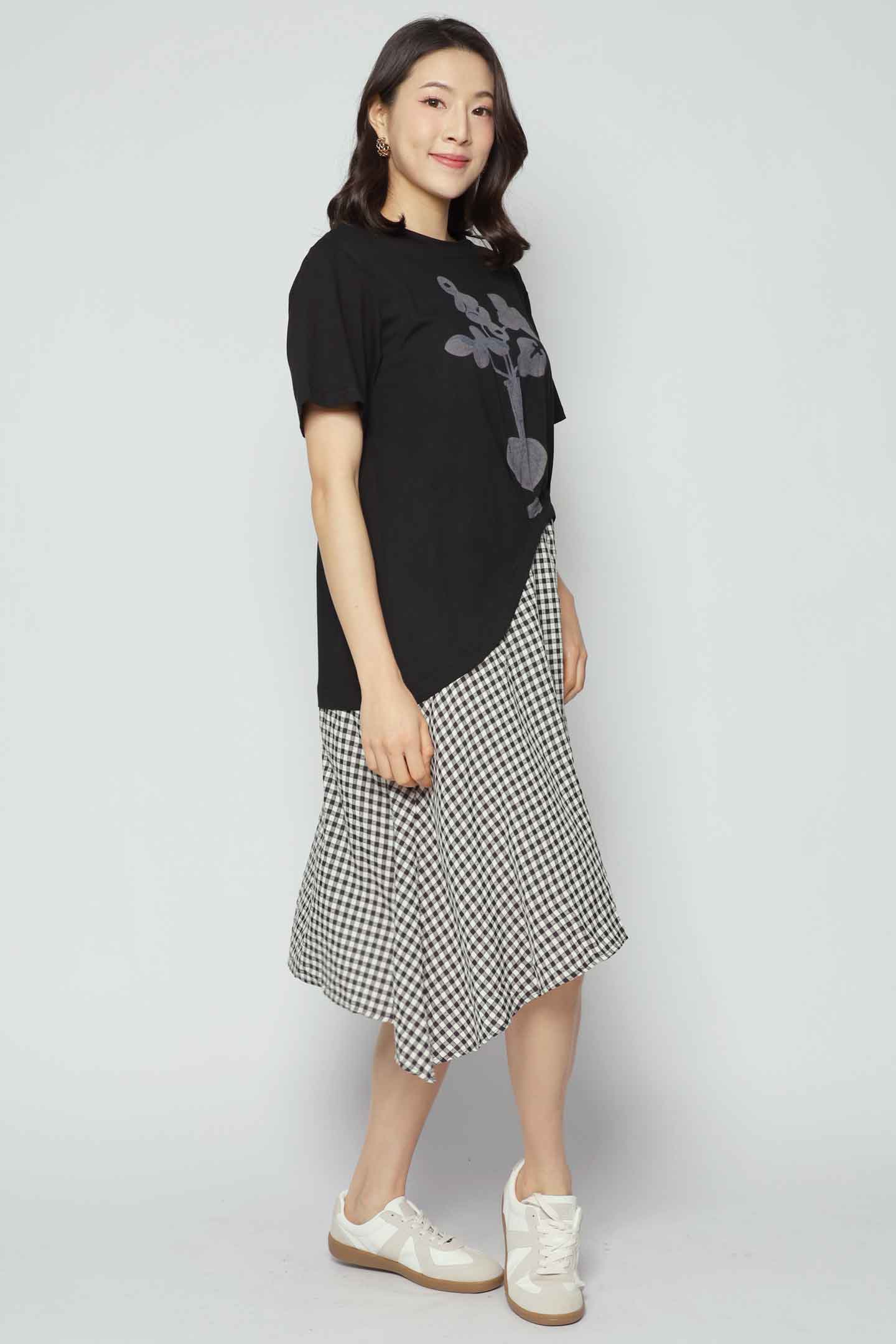 Roslind Floral Checkered Dress