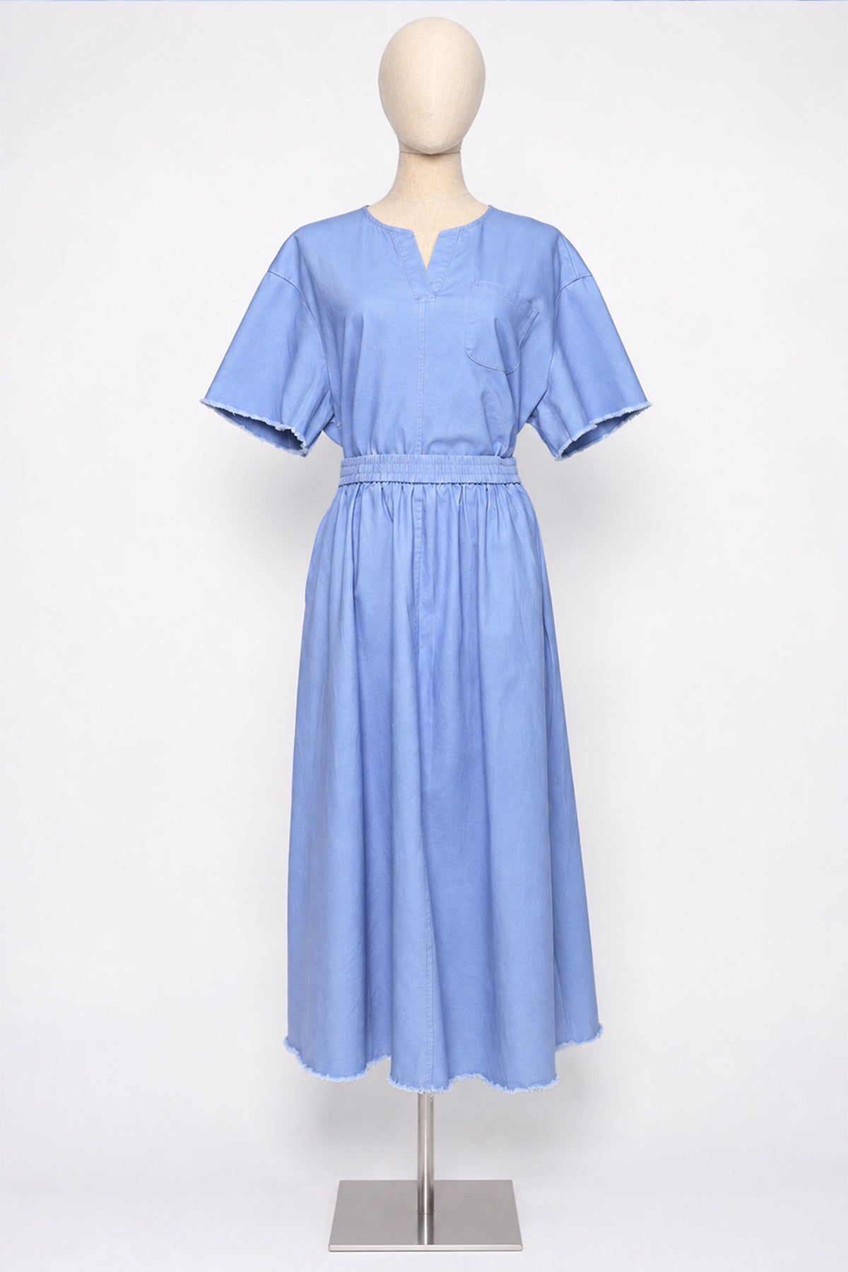 PO - Roux Denim Skirt in Blue