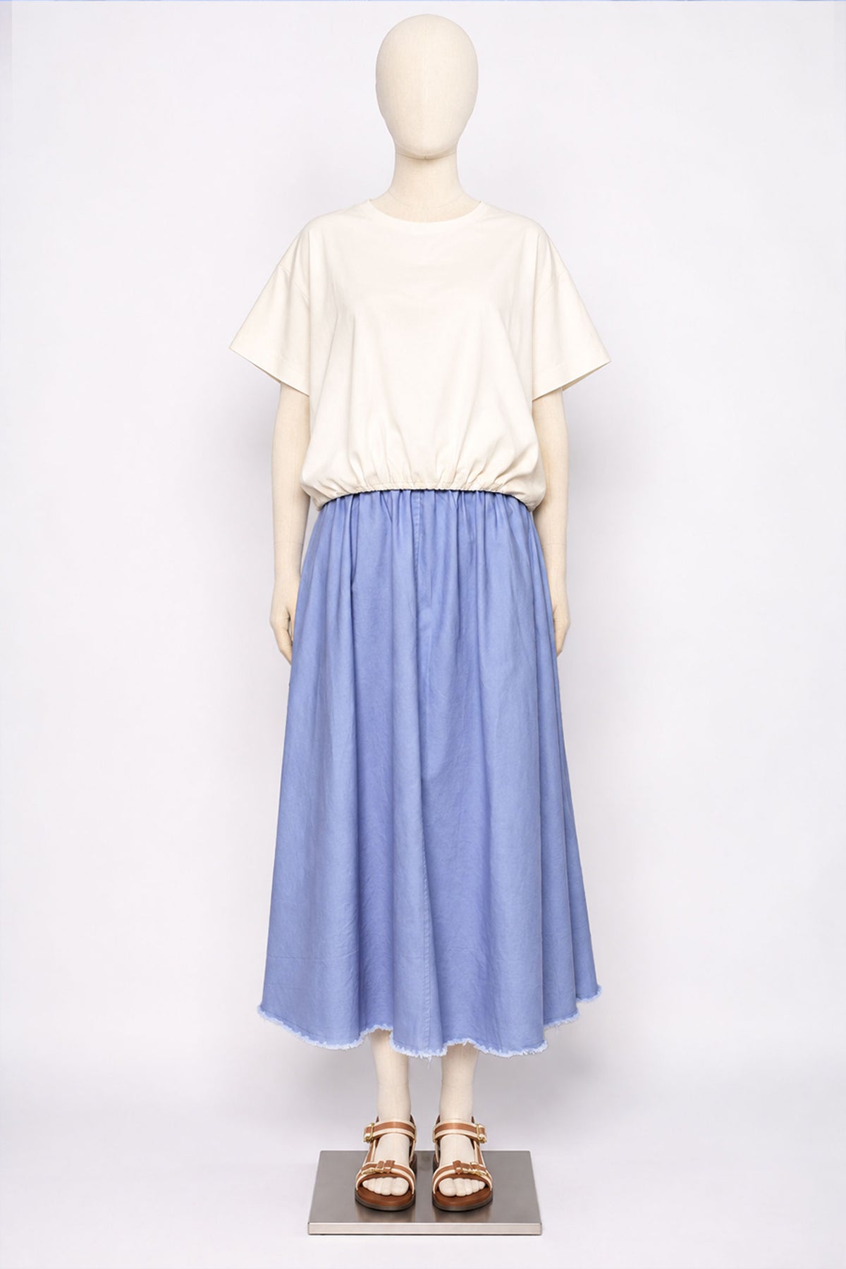 PO - Roux Denim Skirt in Blue