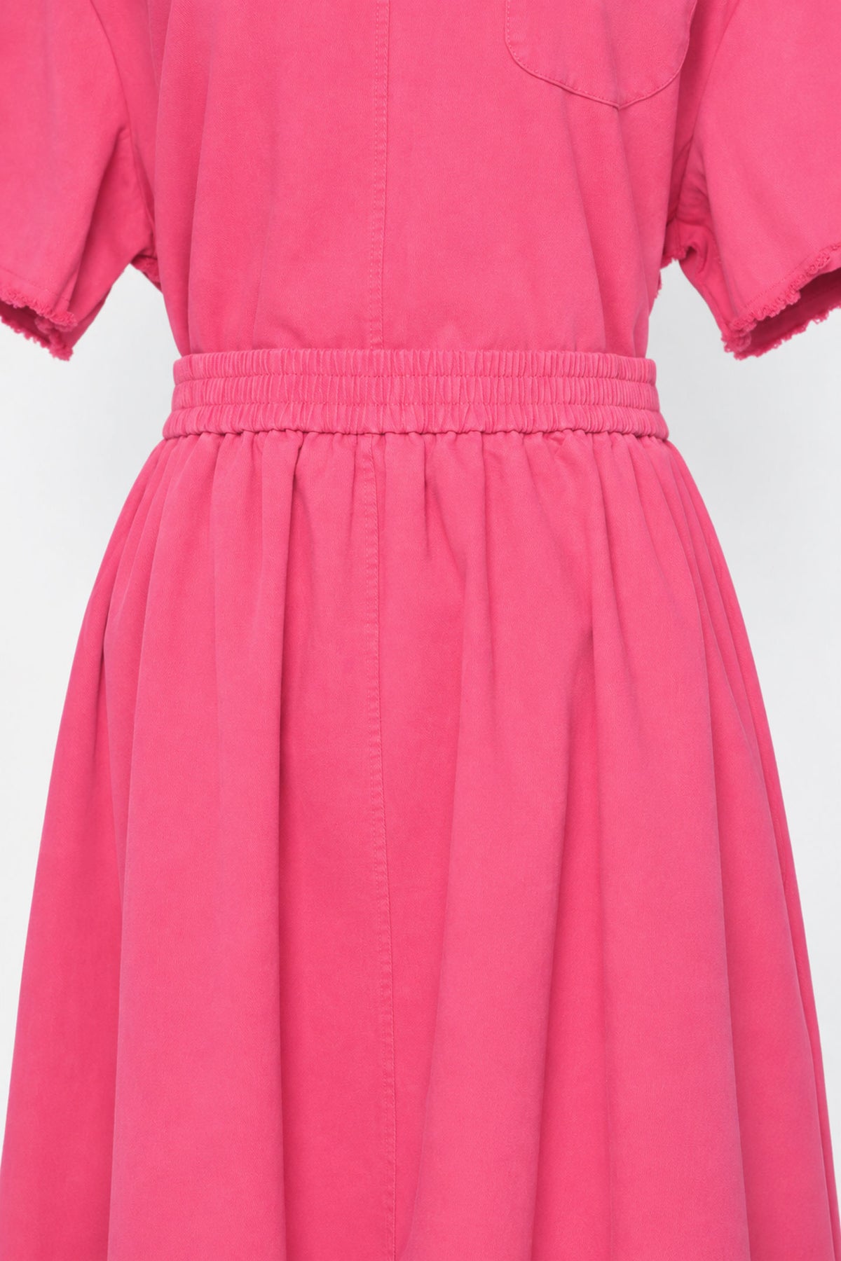 PO - Roux Denim Skirt in Pink