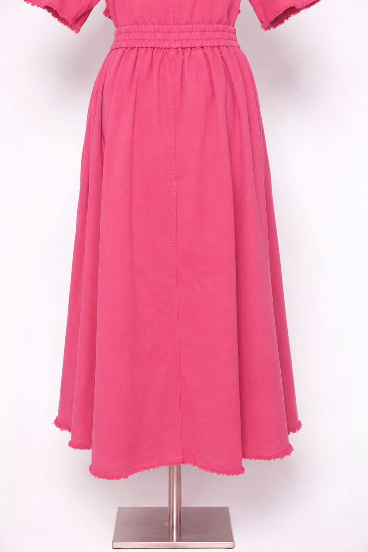 PO - Roux Denim Skirt in Pink