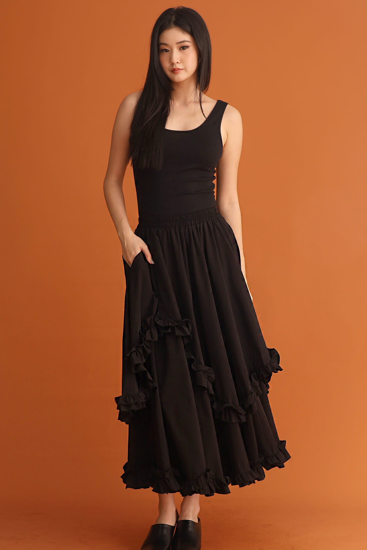 CHOSEN - Rule Breaker Tiered Ruffle Skirt