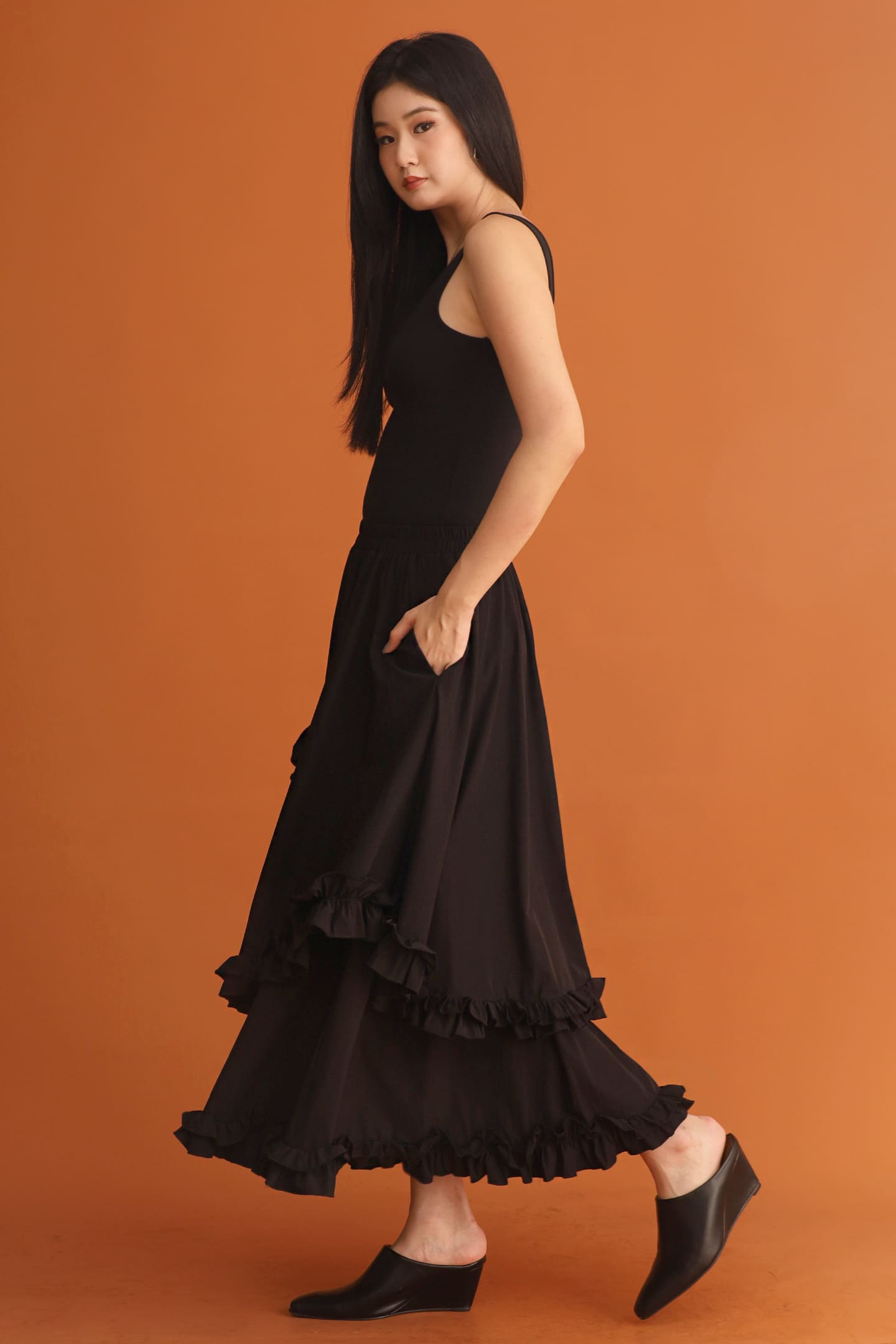 CHOSEN - Rule Breaker Tiered Ruffle Skirt