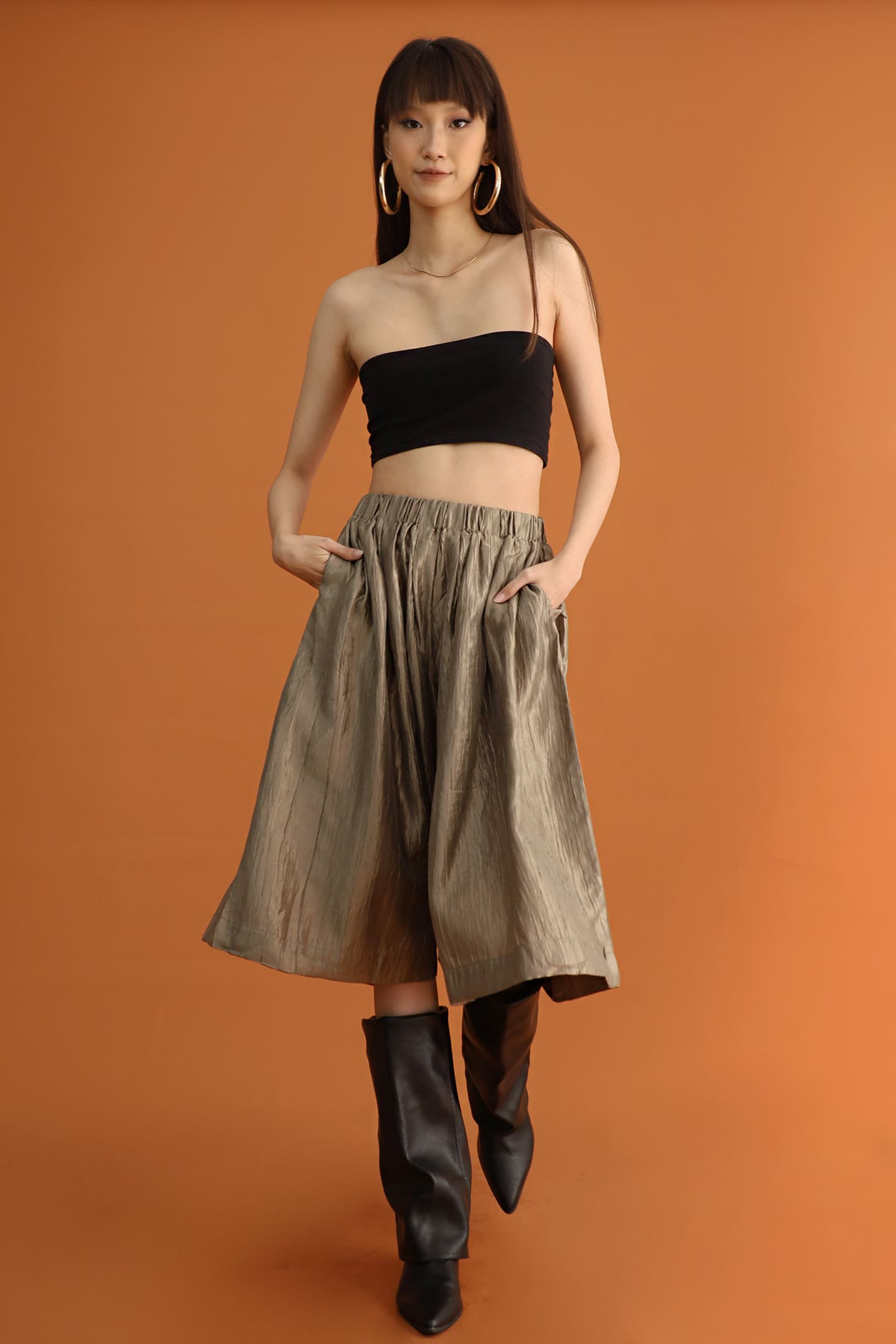 CHOSEN - Ryo Culottes Pants in Gold