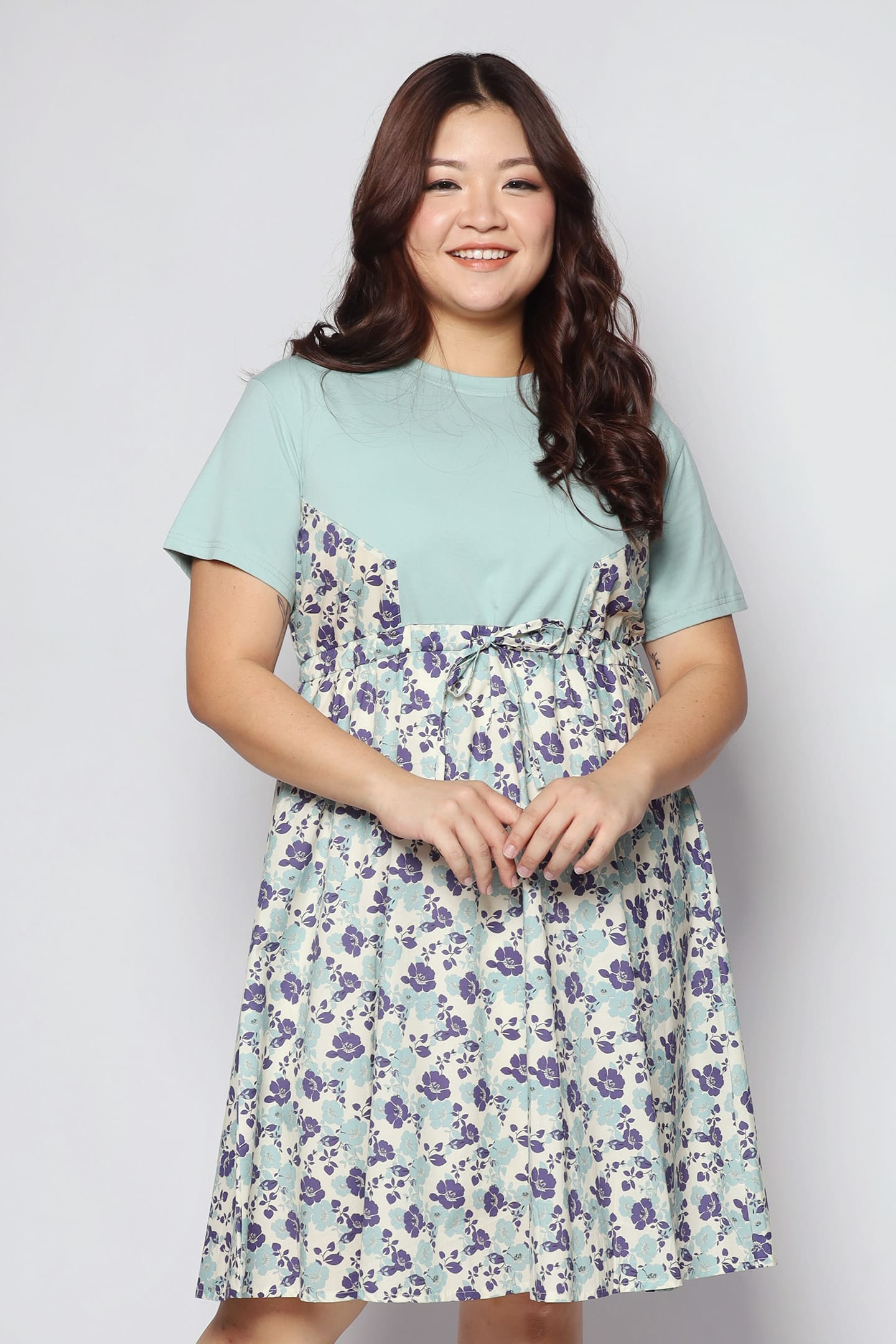 Sans Dress in Mint Floral