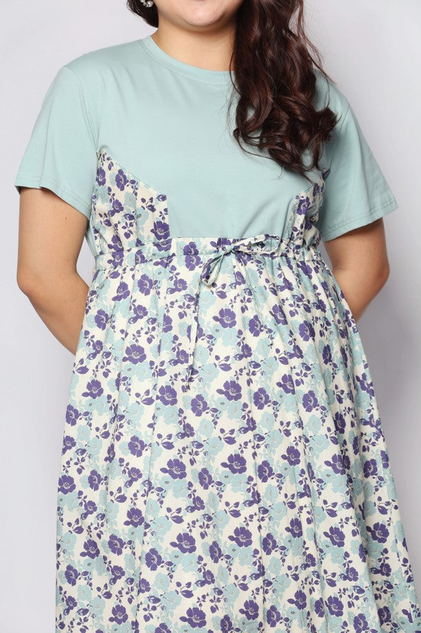 Sans Dress in Mint Floral