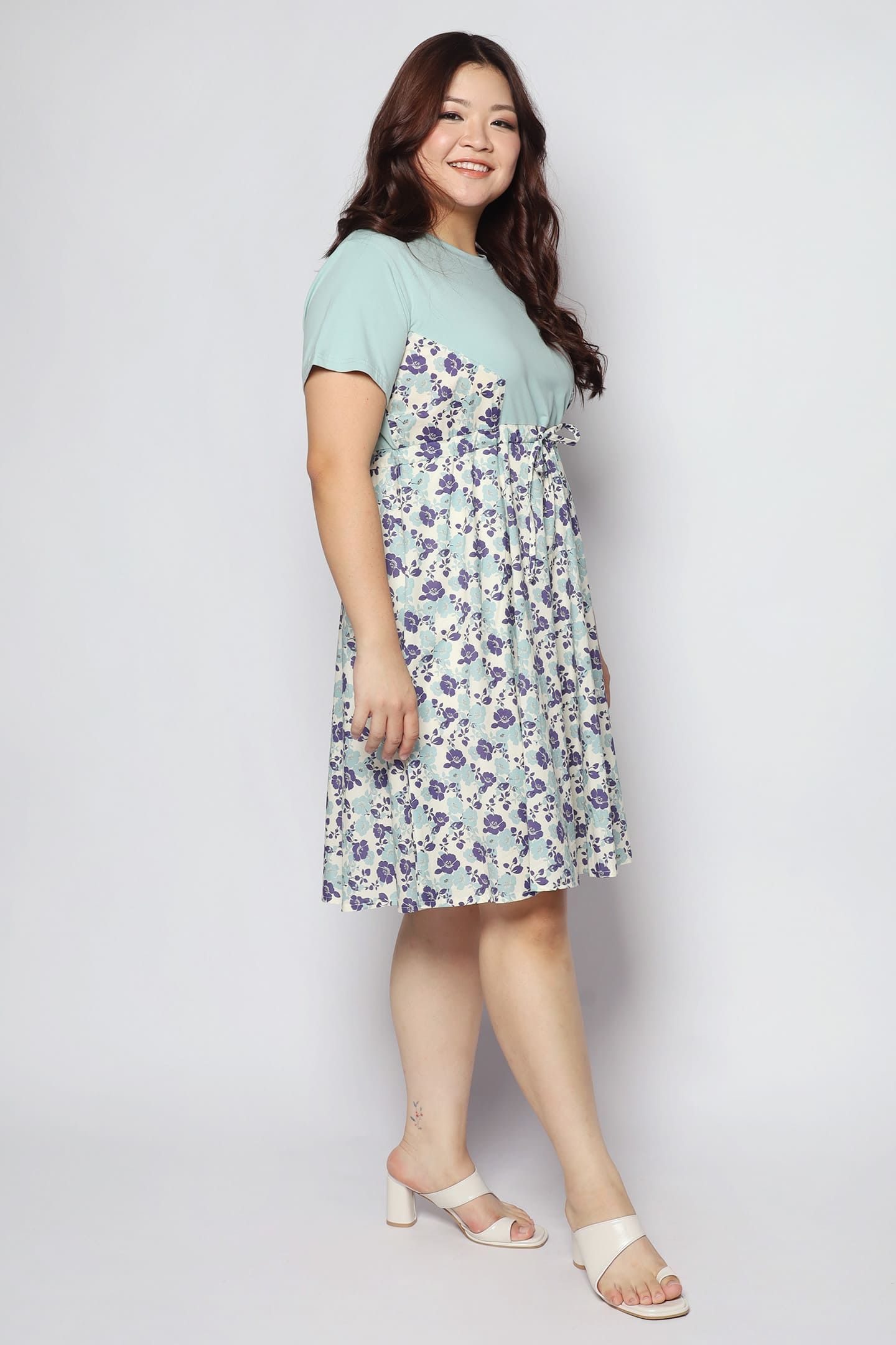 Sans Dress in Mint Floral