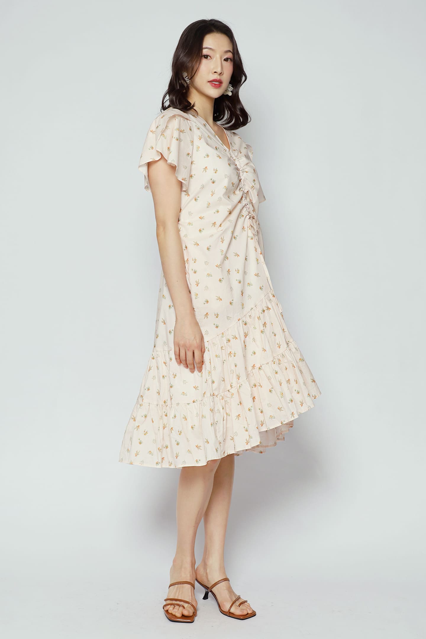 Santorini Dress in Gold Harvest