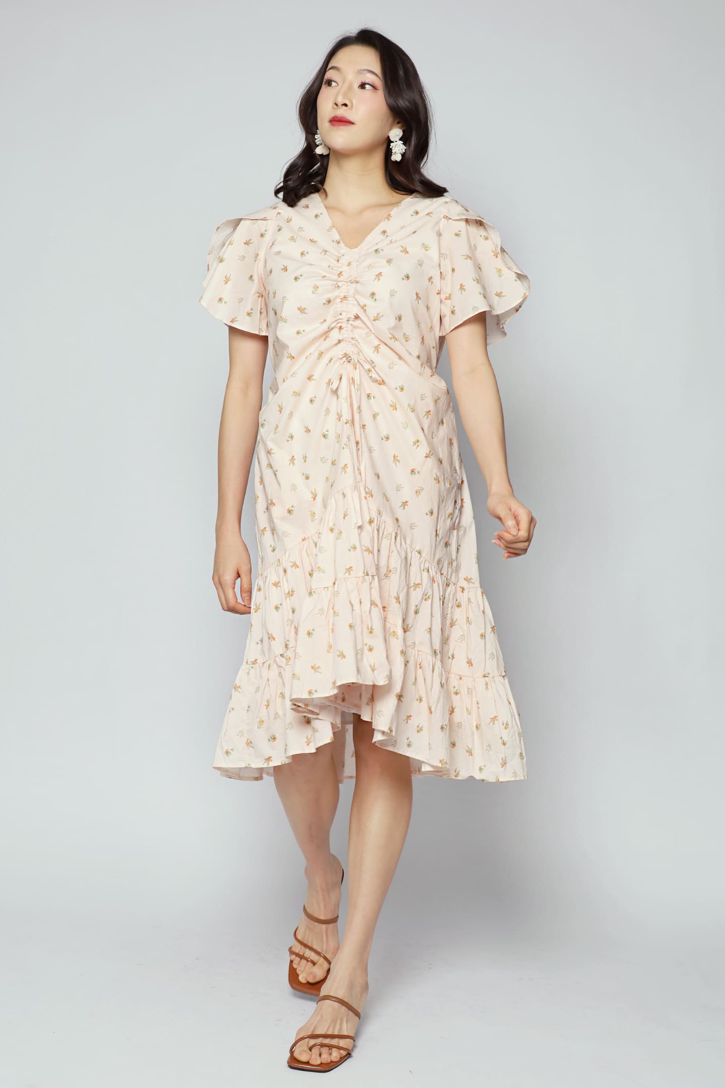 Santorini Dress in Gold Harvest