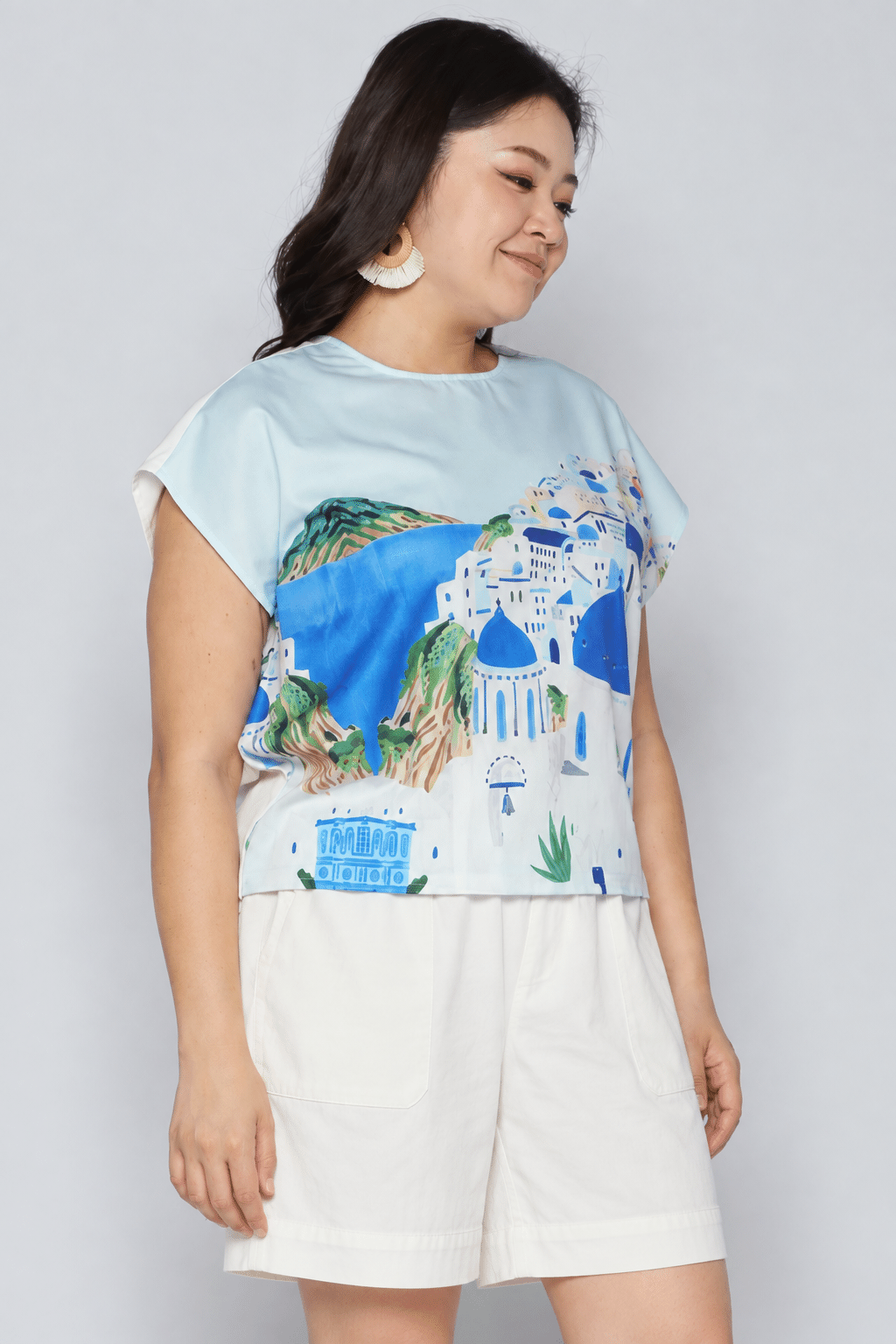 Tinsley Top in Santorini Stroll