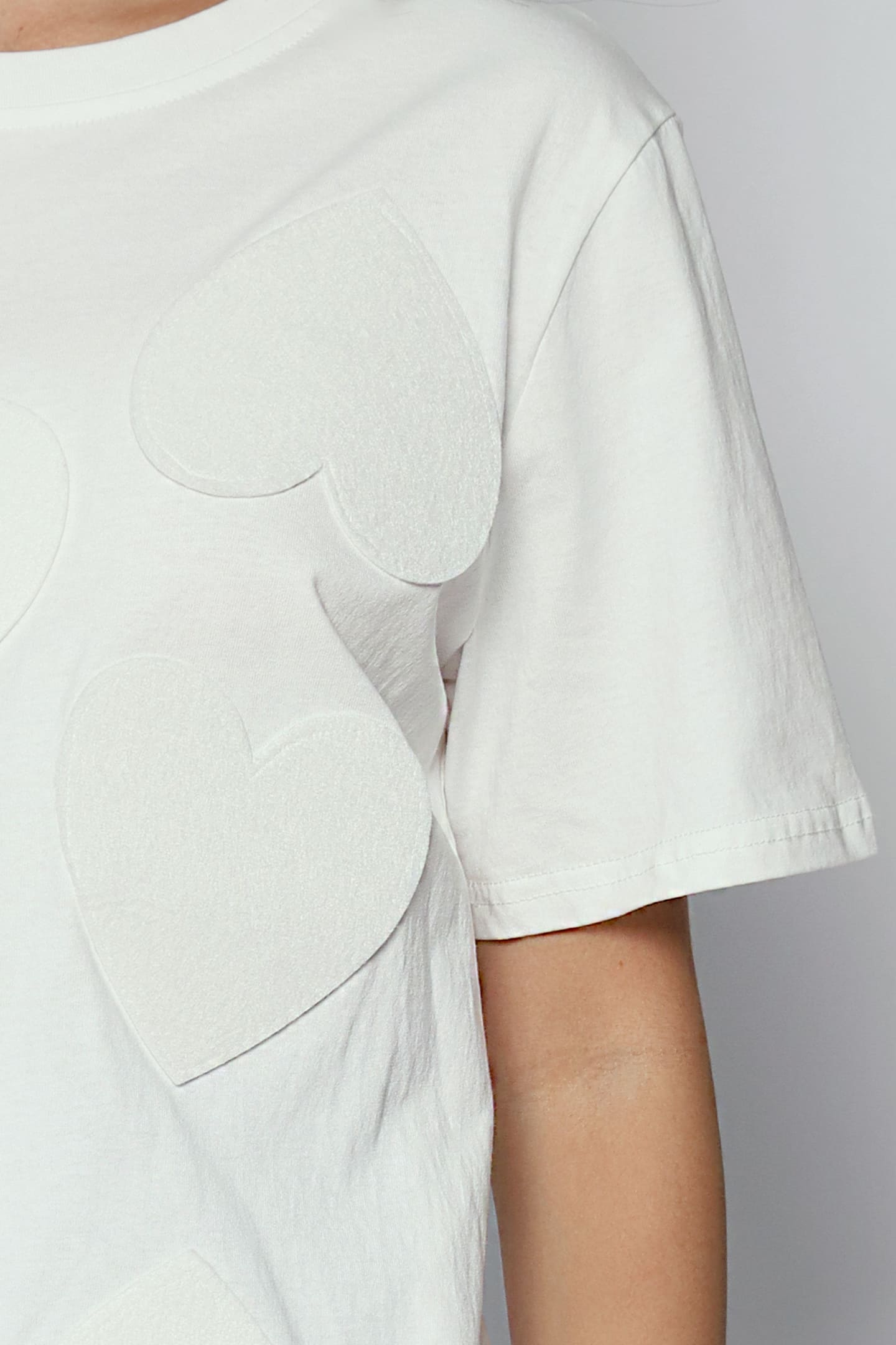 Saranghae Hearts Top in White