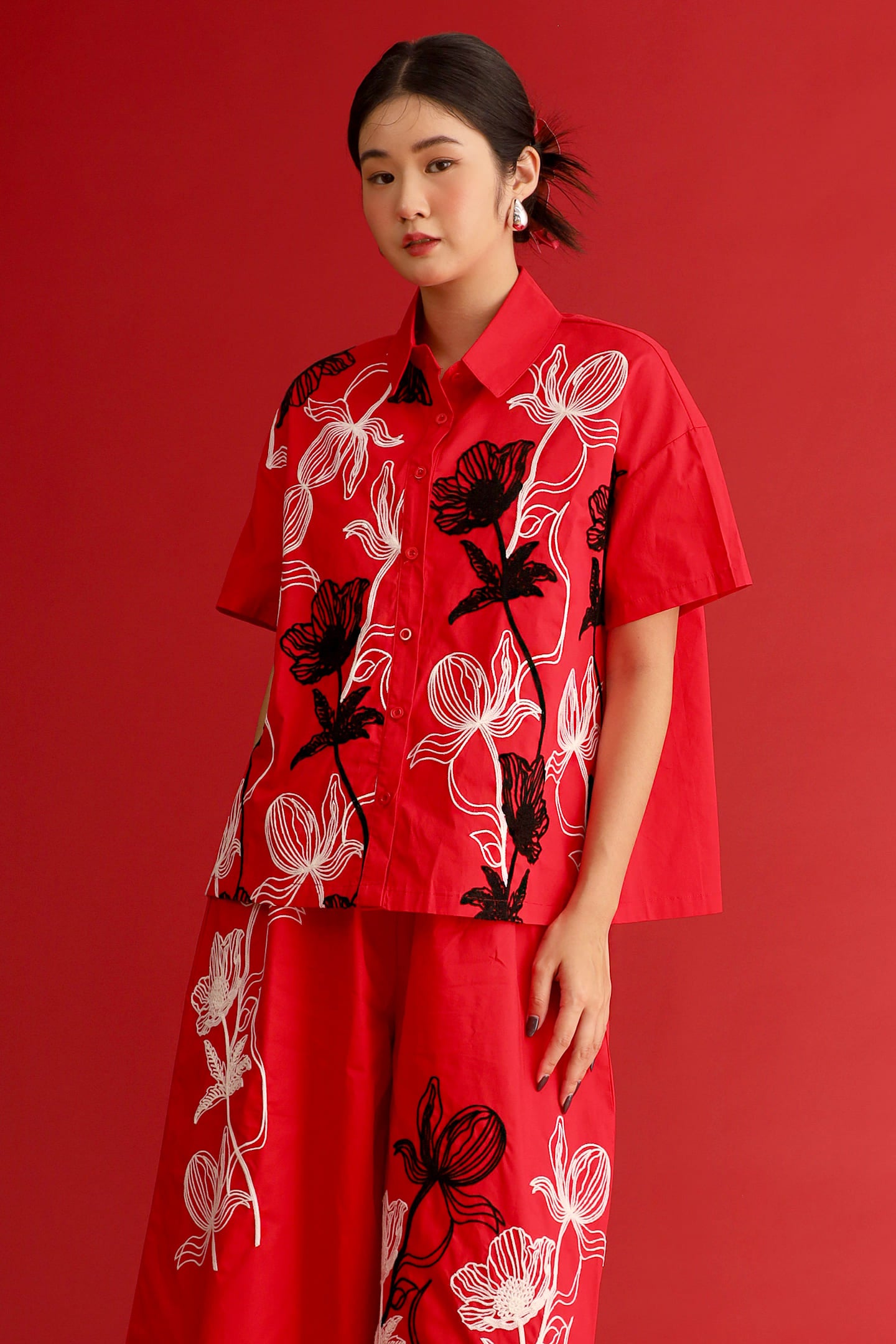CHOSEN - Scarlet Signature Embroidered Shirt