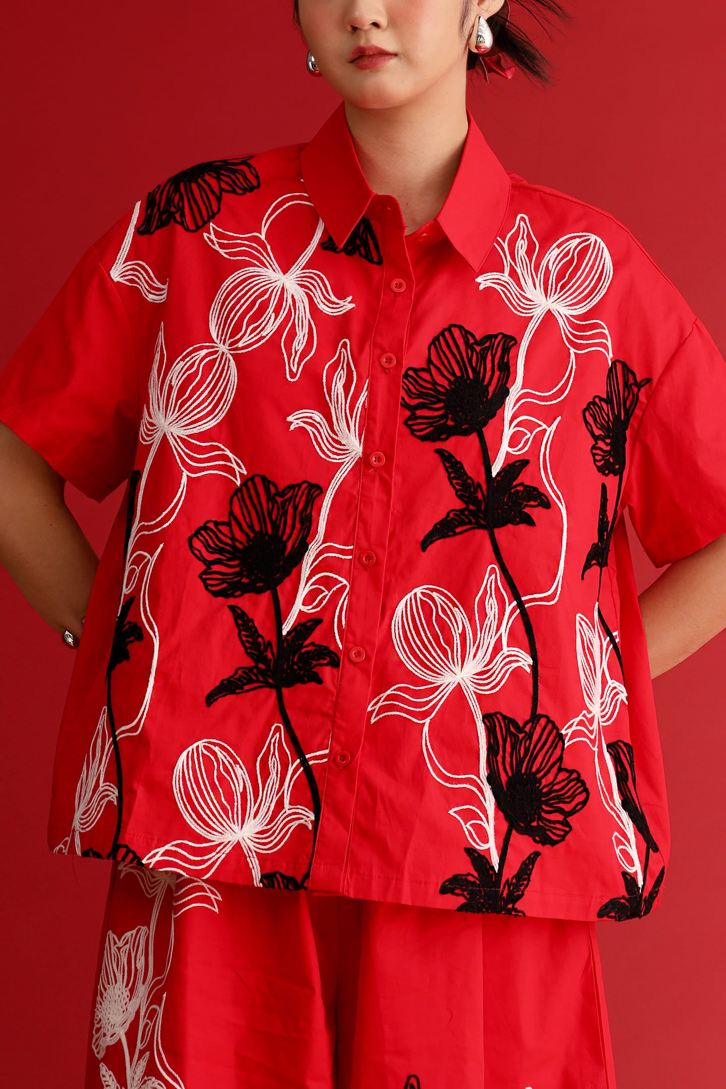 CHOSEN - Scarlet Signature Embroidered Shirt