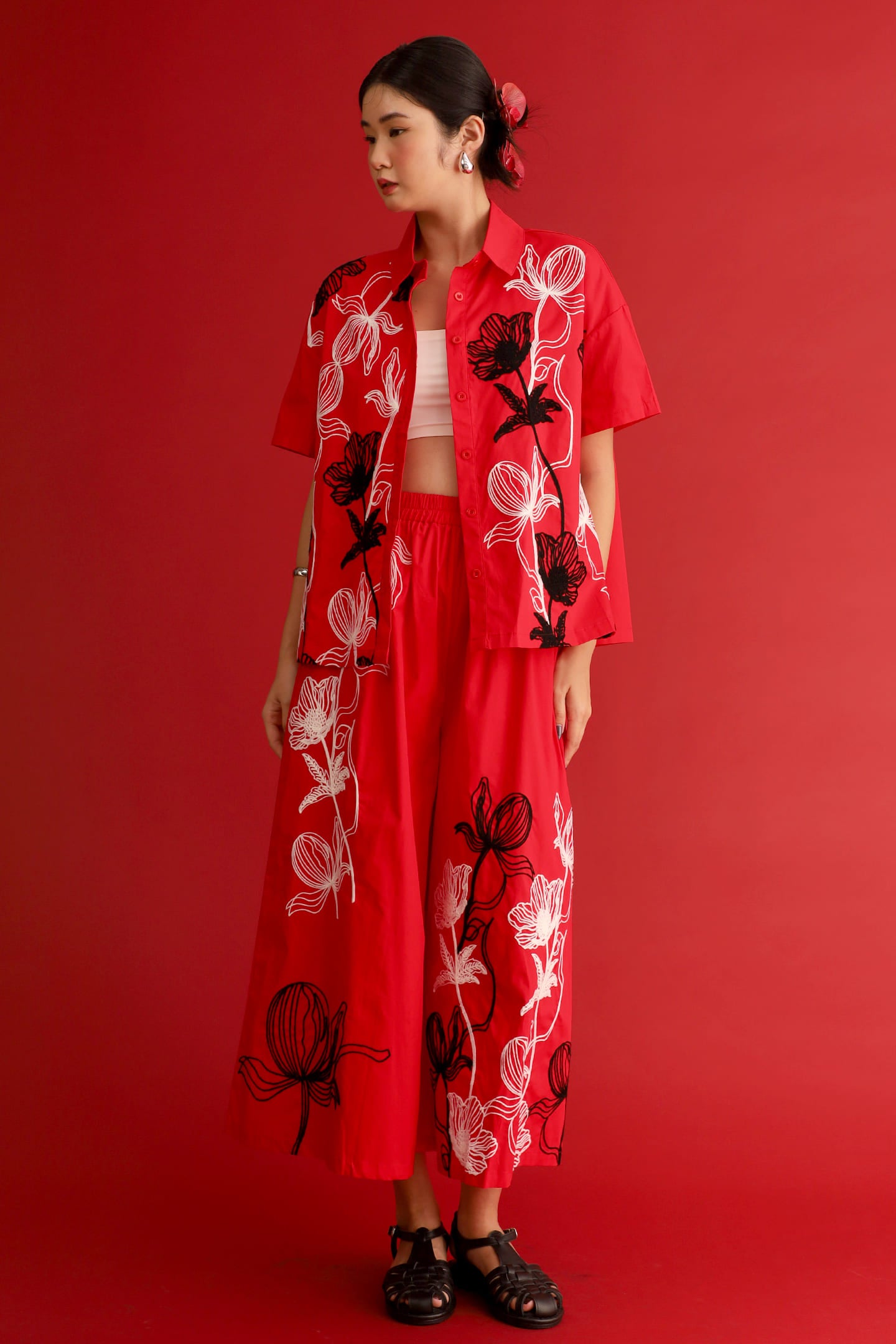 CHOSEN - Scarlet Signature Embroidered Shirt