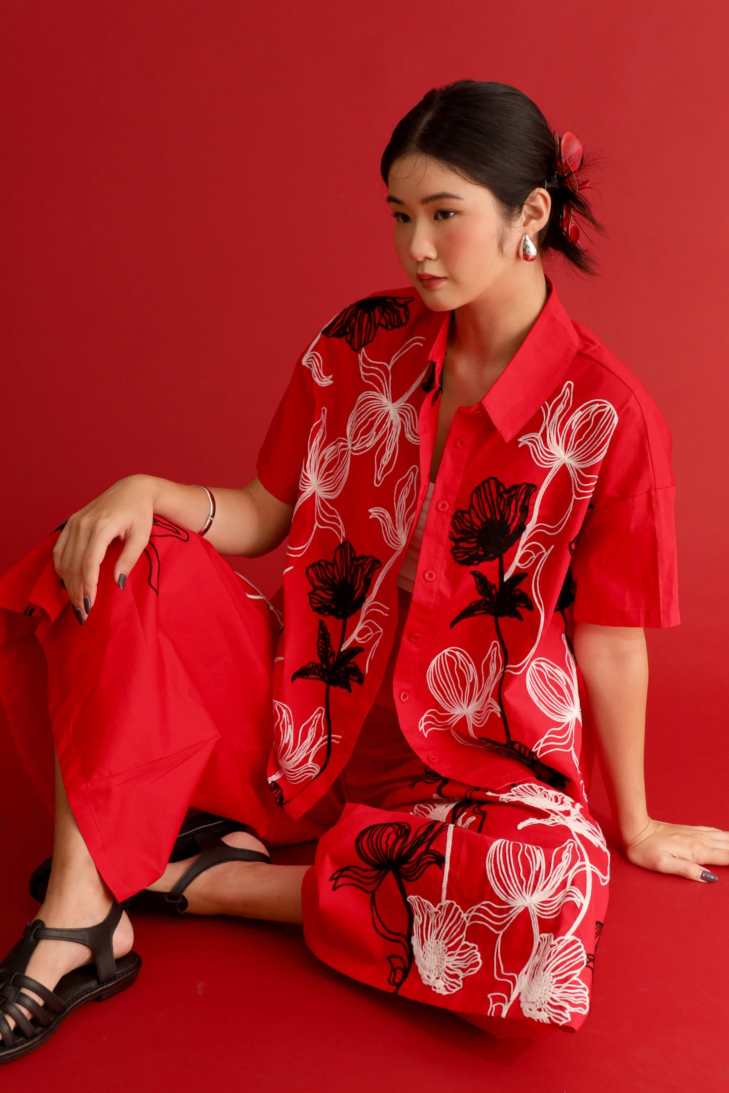 CHOSEN - Scarlet Signature Embroidered Pants