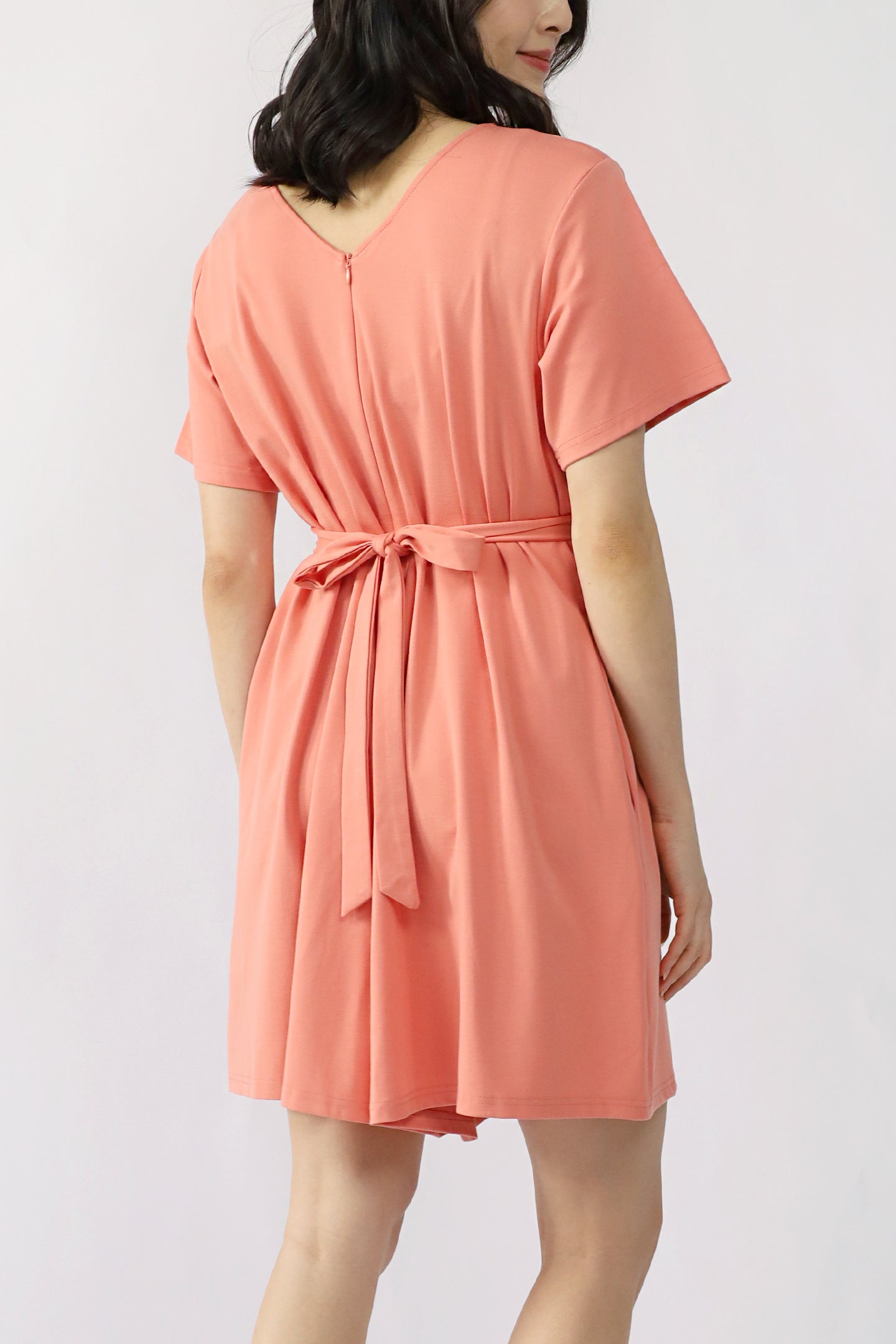 TENCEL - Second Skin Playsuit in Peach