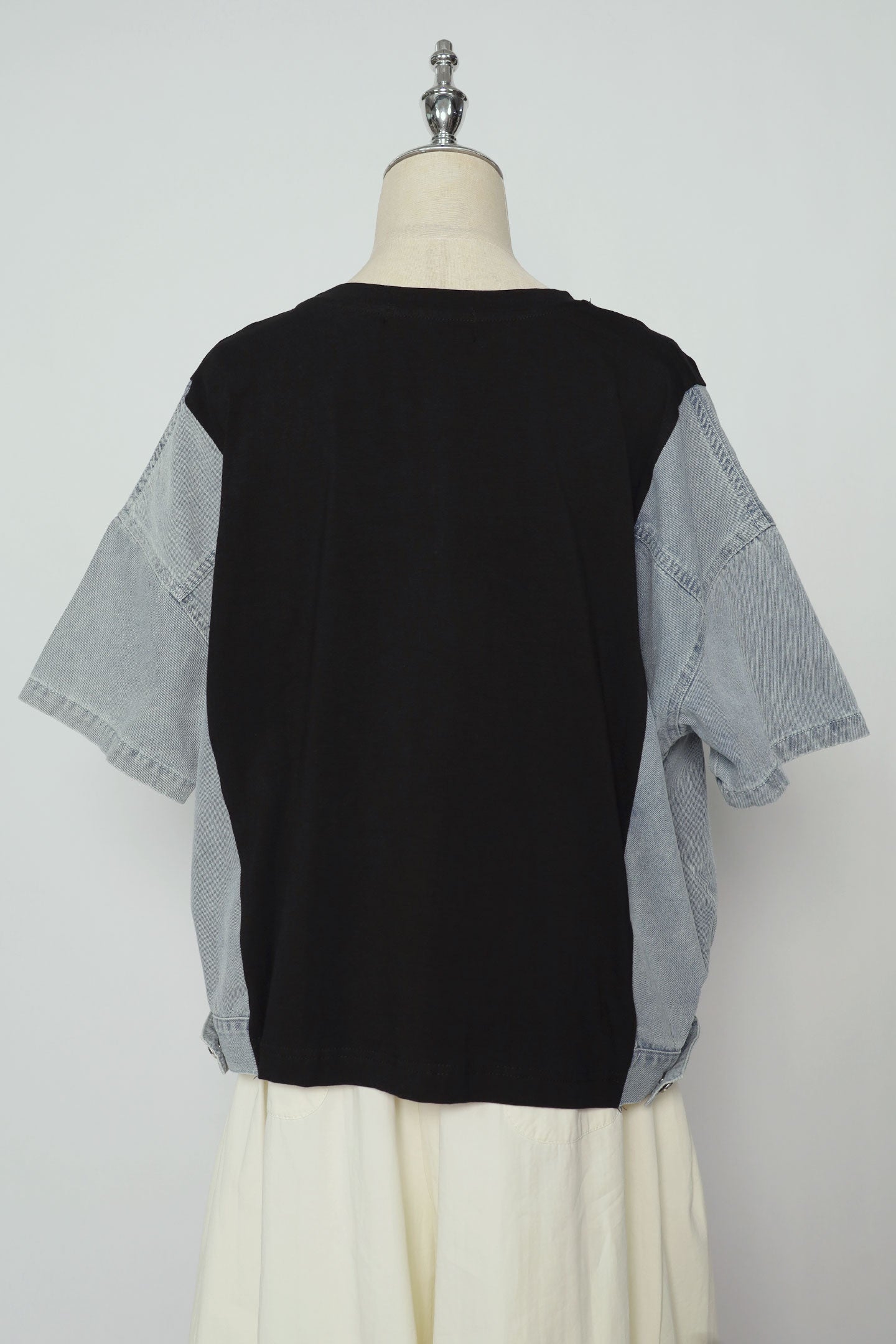 PO - Selena Top in Black Denim