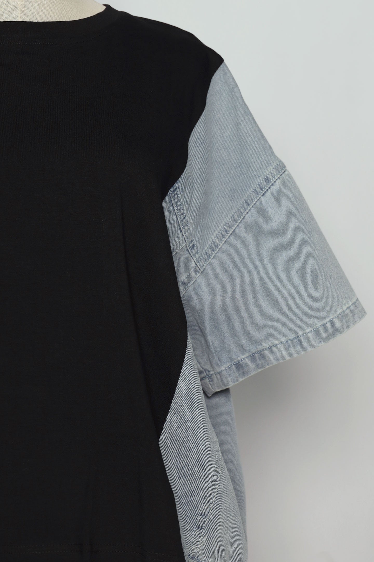 PO - Selena Top in Black Denim