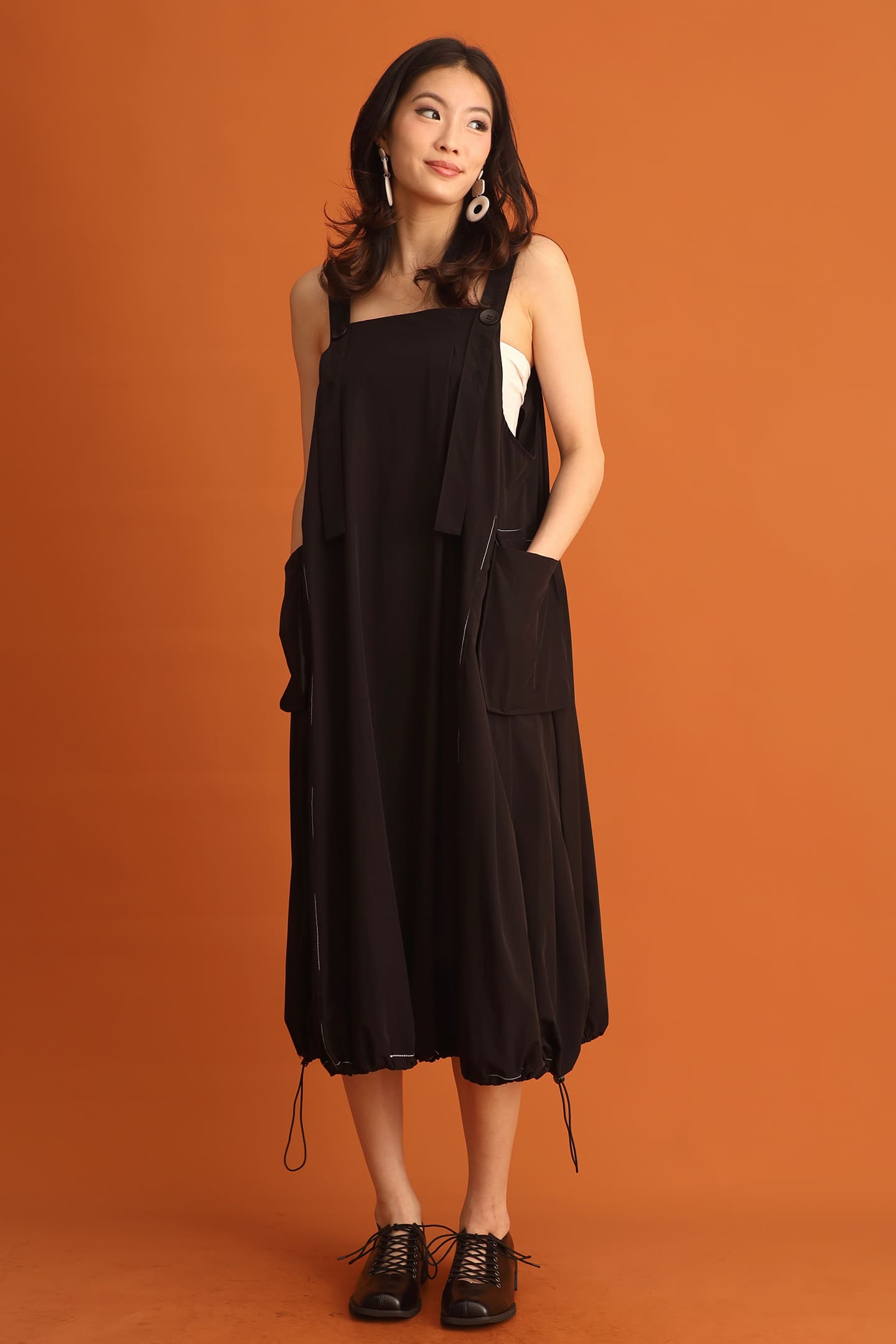 CHOSEN - Sera Pinafore Drawstring Dress