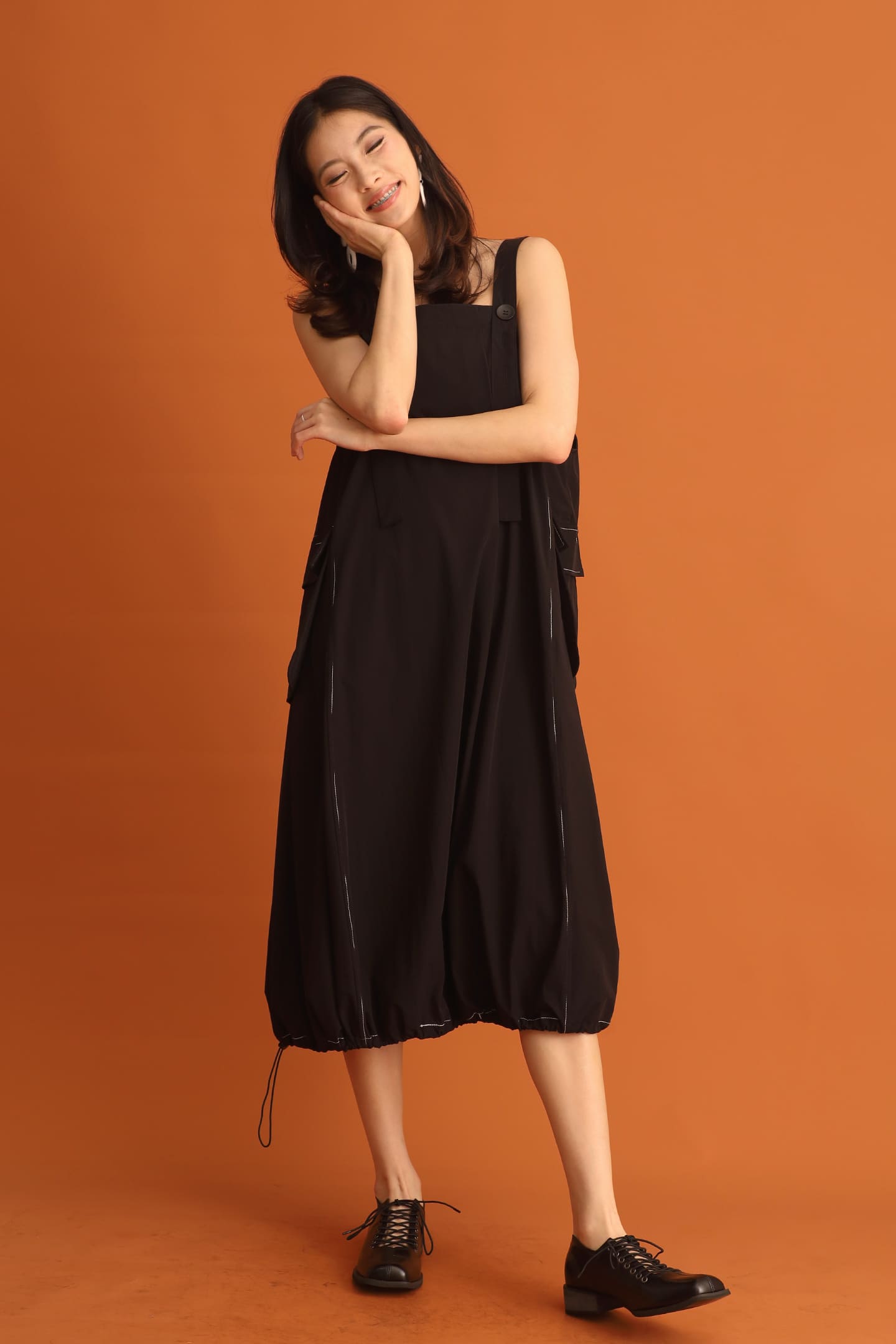 CHOSEN - Sera Pinafore Drawstring Dress