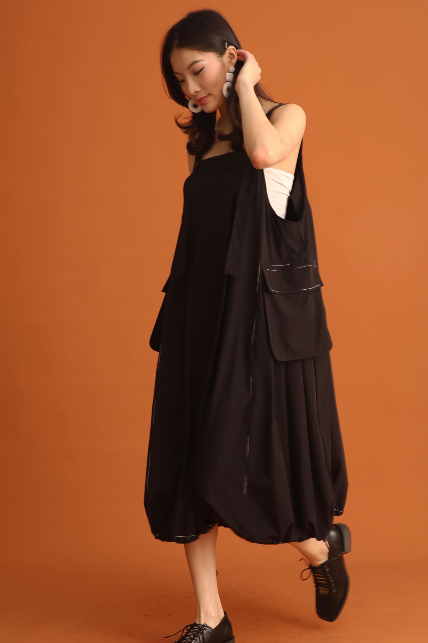 CHOSEN - Sera Pinafore Drawstring Dress