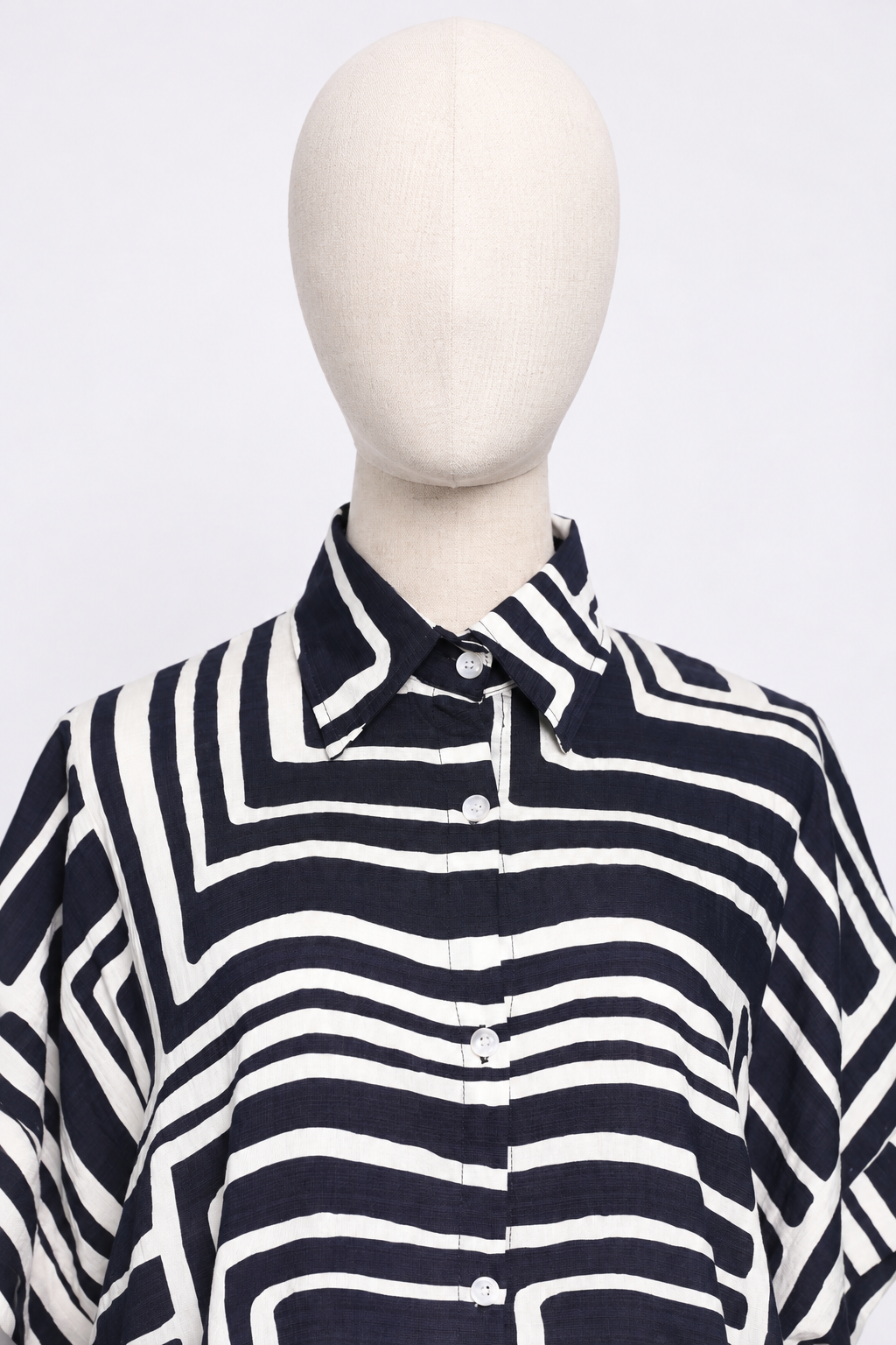 PO - Shanny Shirt Dress in Blue Tracks