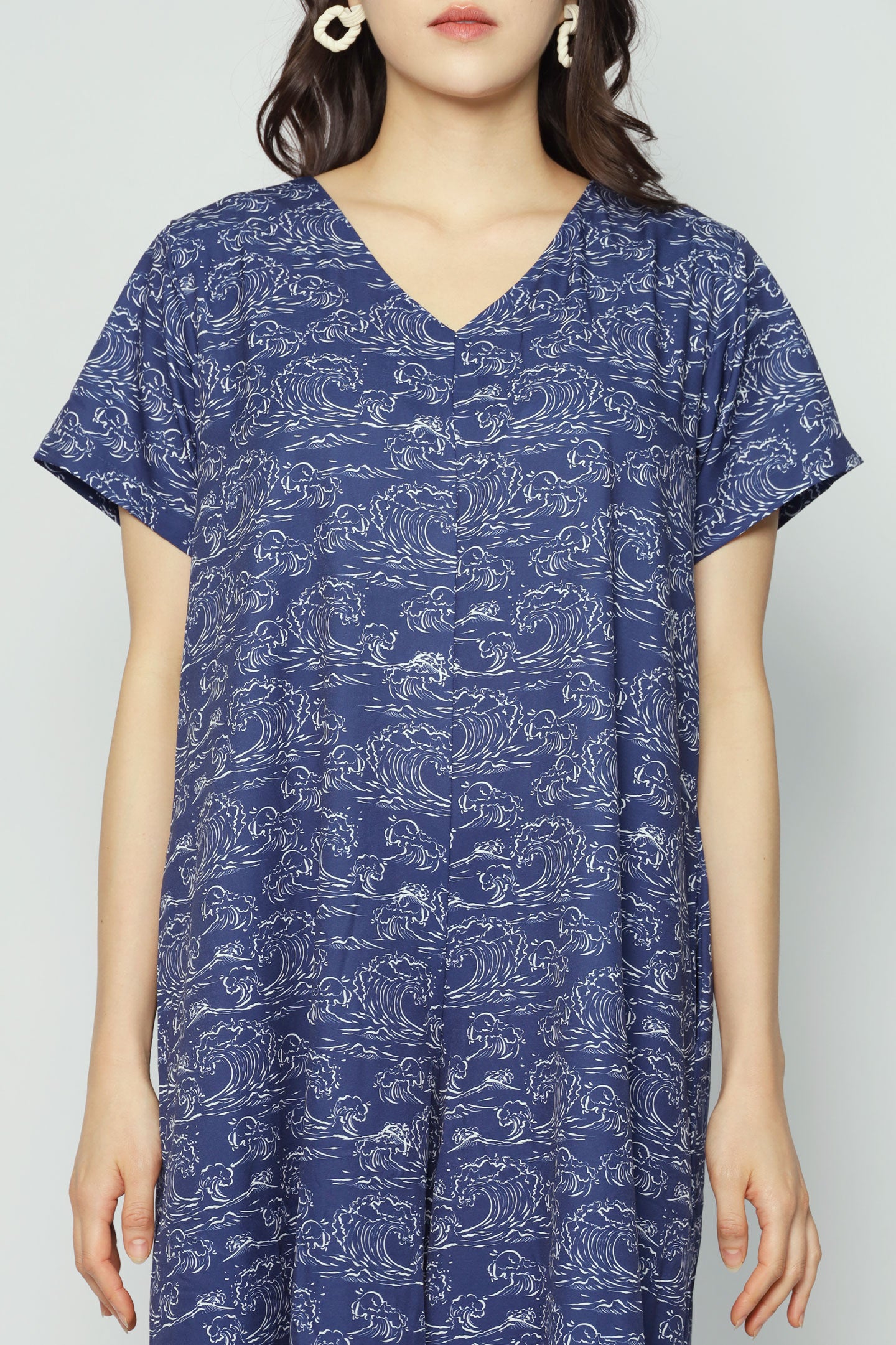 Shirokuro Jumpsuit in Blue Nami