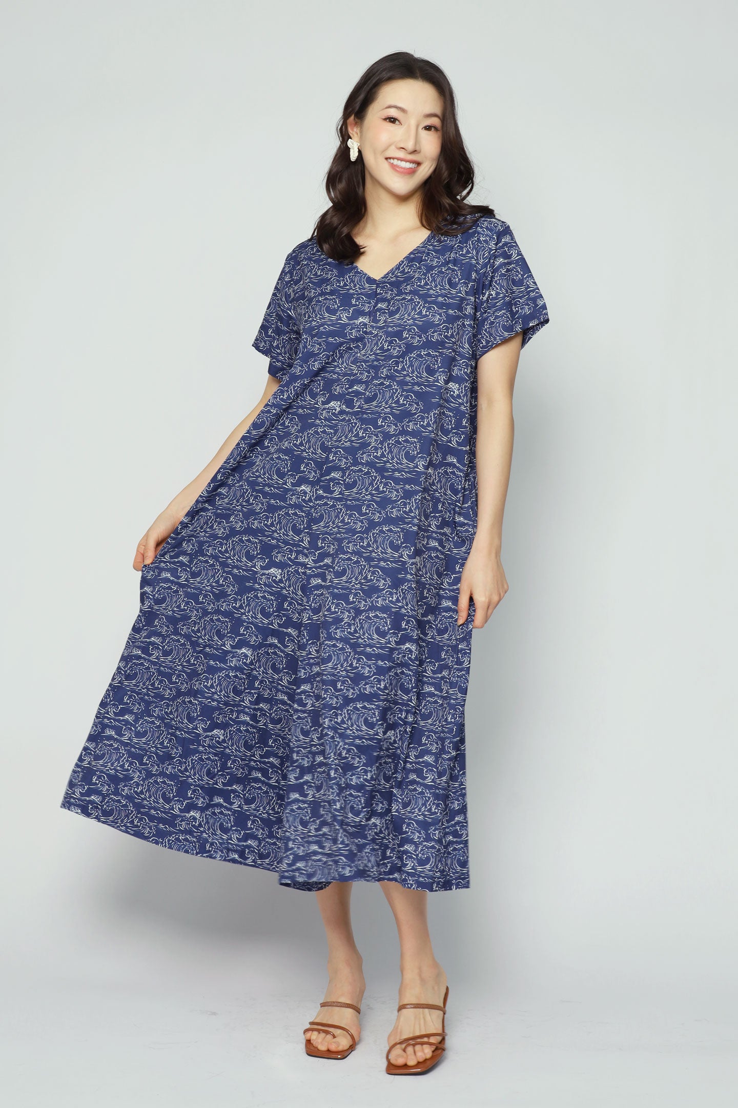 Shirokuro Jumpsuit in Blue Nami
